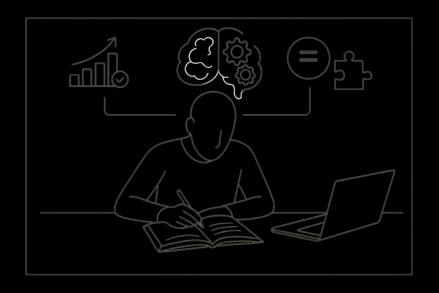 Person at desk with planner and icons for progress, microlearning, and equity. - What Is Study Skills Training A Practical Guide To Learning Smarter In 2026