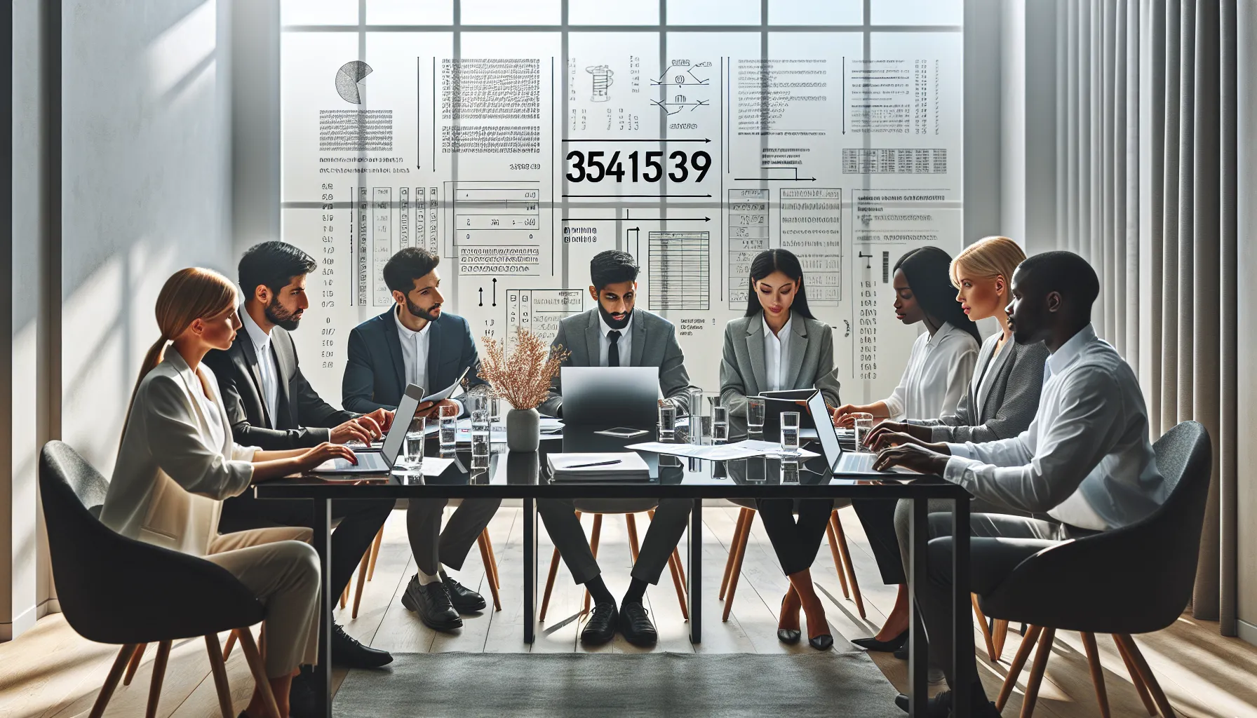 team discussing best practices for numeric identifiers in an office.