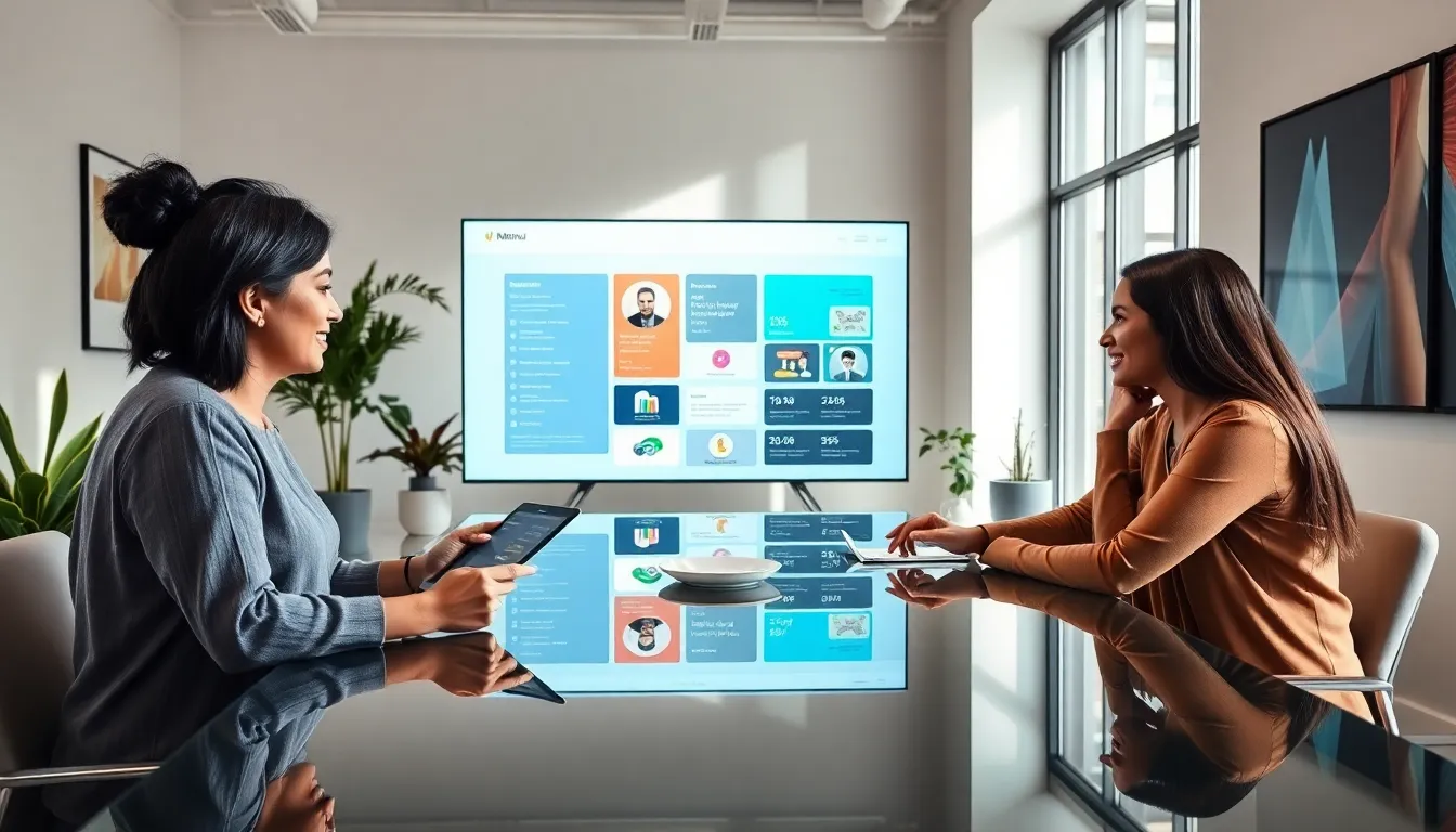 diverse team collaborating over Nimuri159 in a modern office.