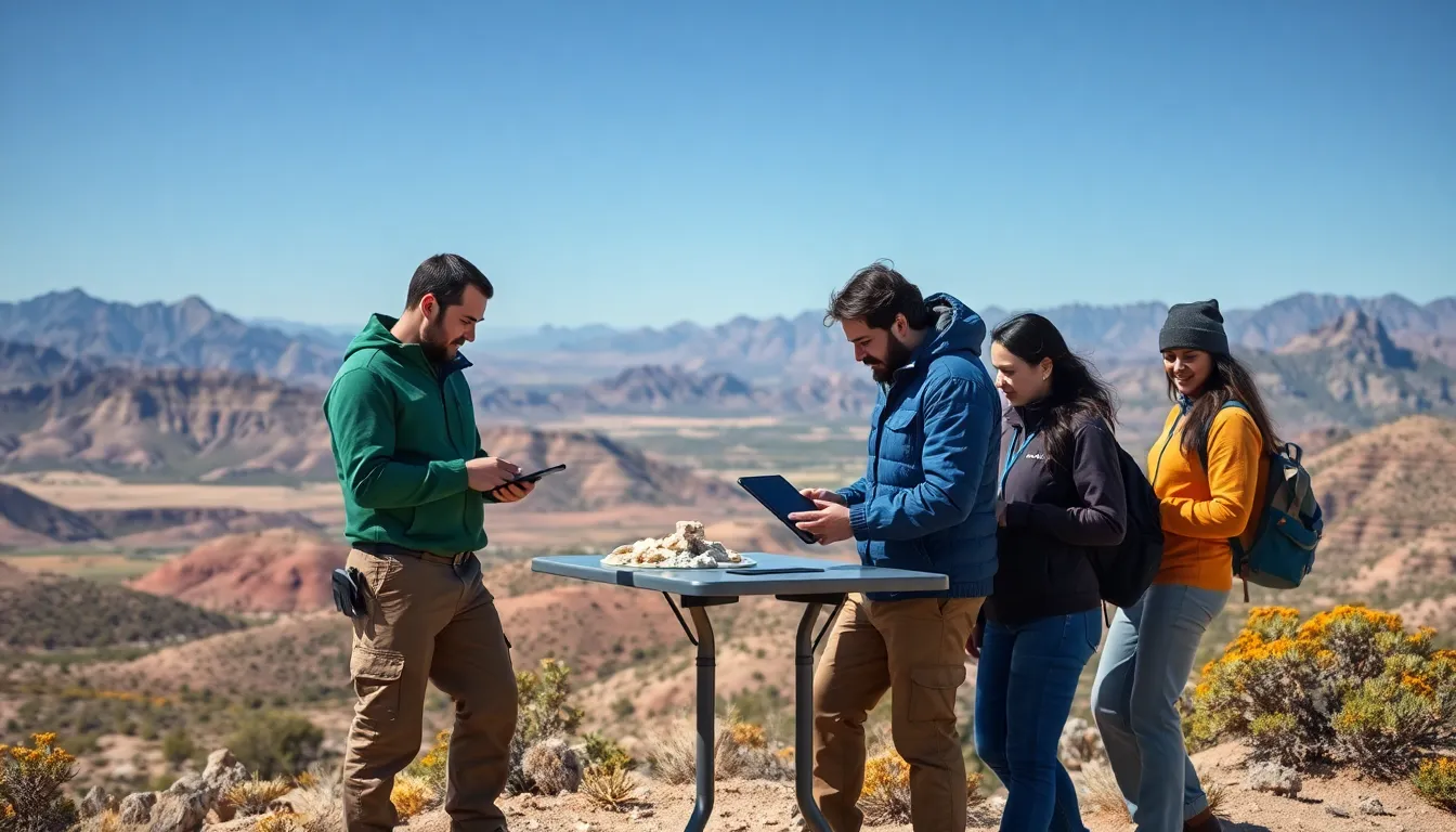 diverse team studying the Great Basin landscape.