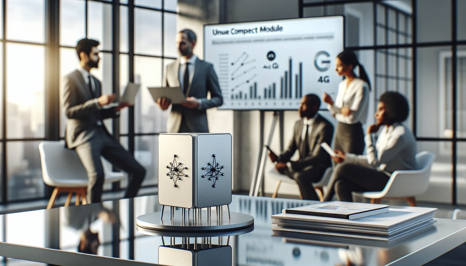 Showcasing Sim980216fq8 in a modern workspace with professionals.