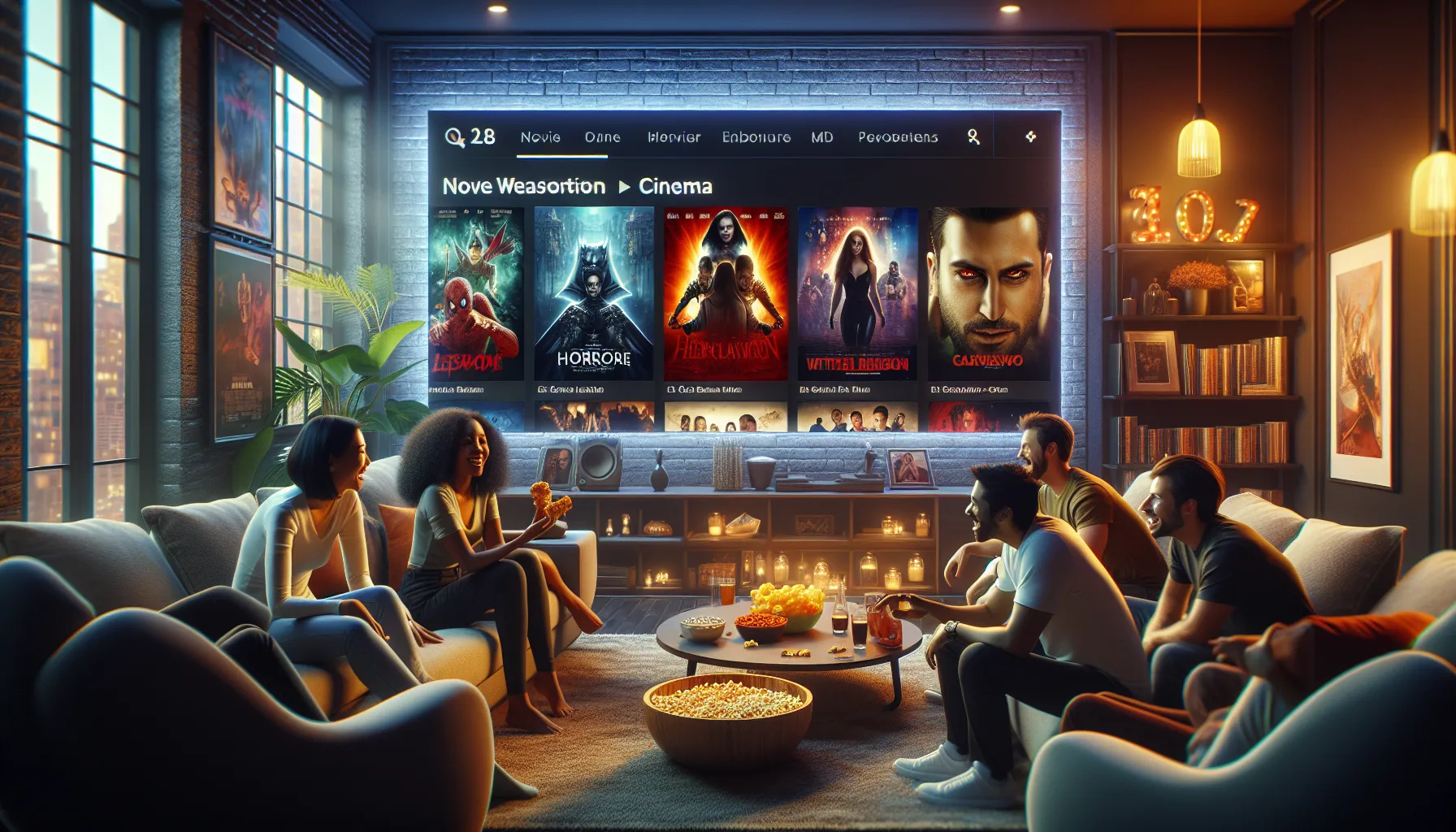 Moviesverse Org: A Comprehensive Guide to Endless Entertainment 8 diverse group enjoying movies on a modern digital platform.