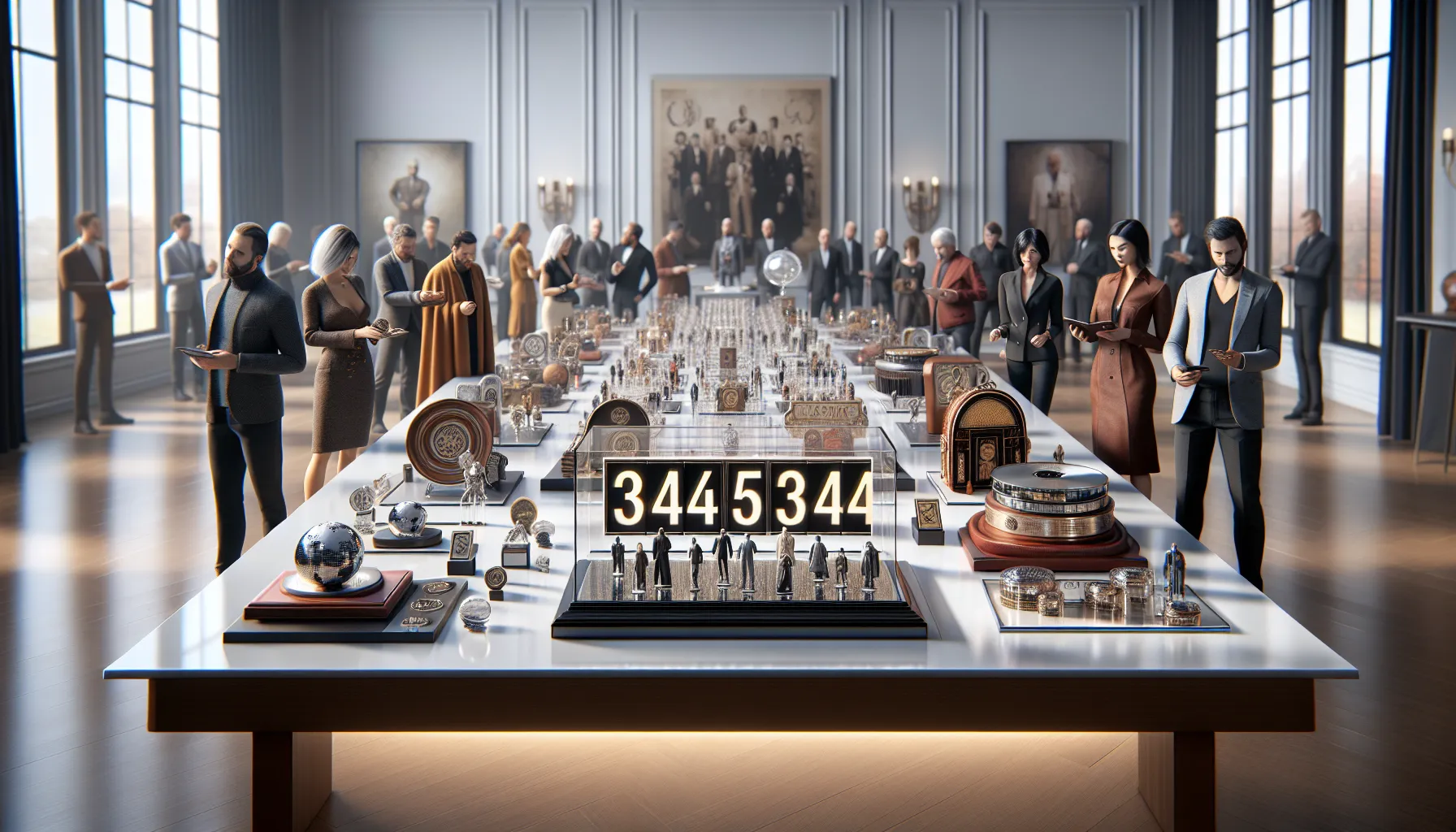 collectors examining unique items related to 3445303244.