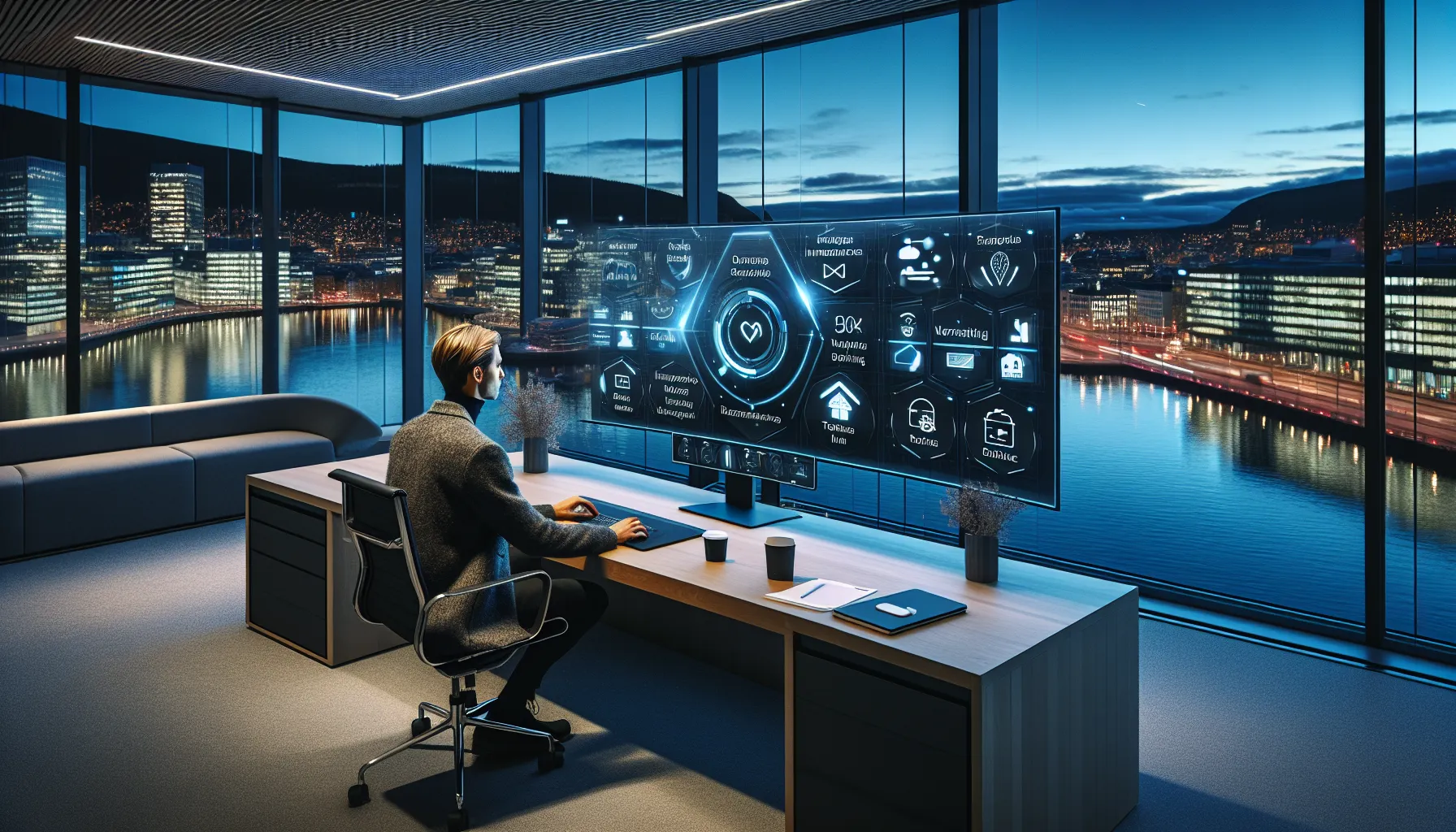 Slik kan fintech drive den neste bølgen av økonomisk innovasjon 3 Norwegian fintech team designing an ai-driven superapp with apis and blockchain visuals.