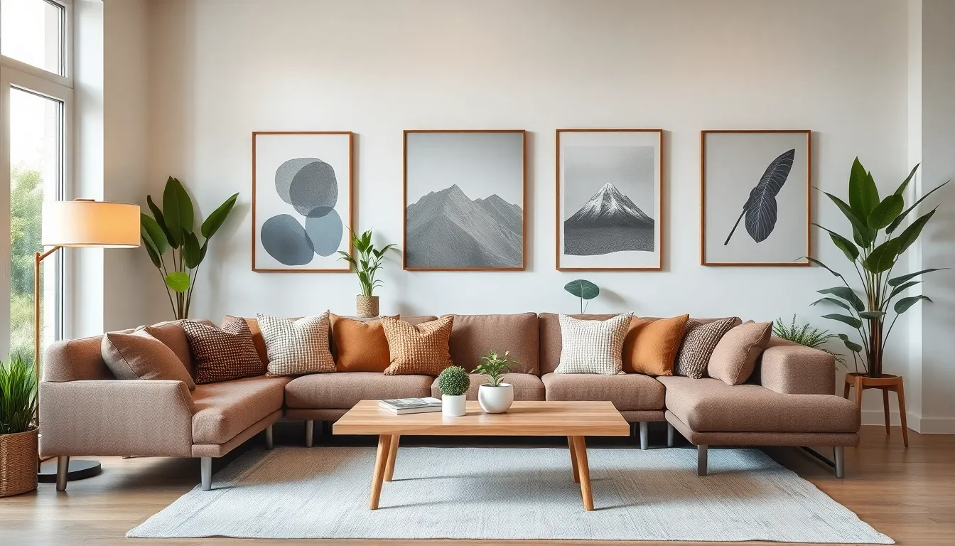 modern living room illustrating design house decor elements.