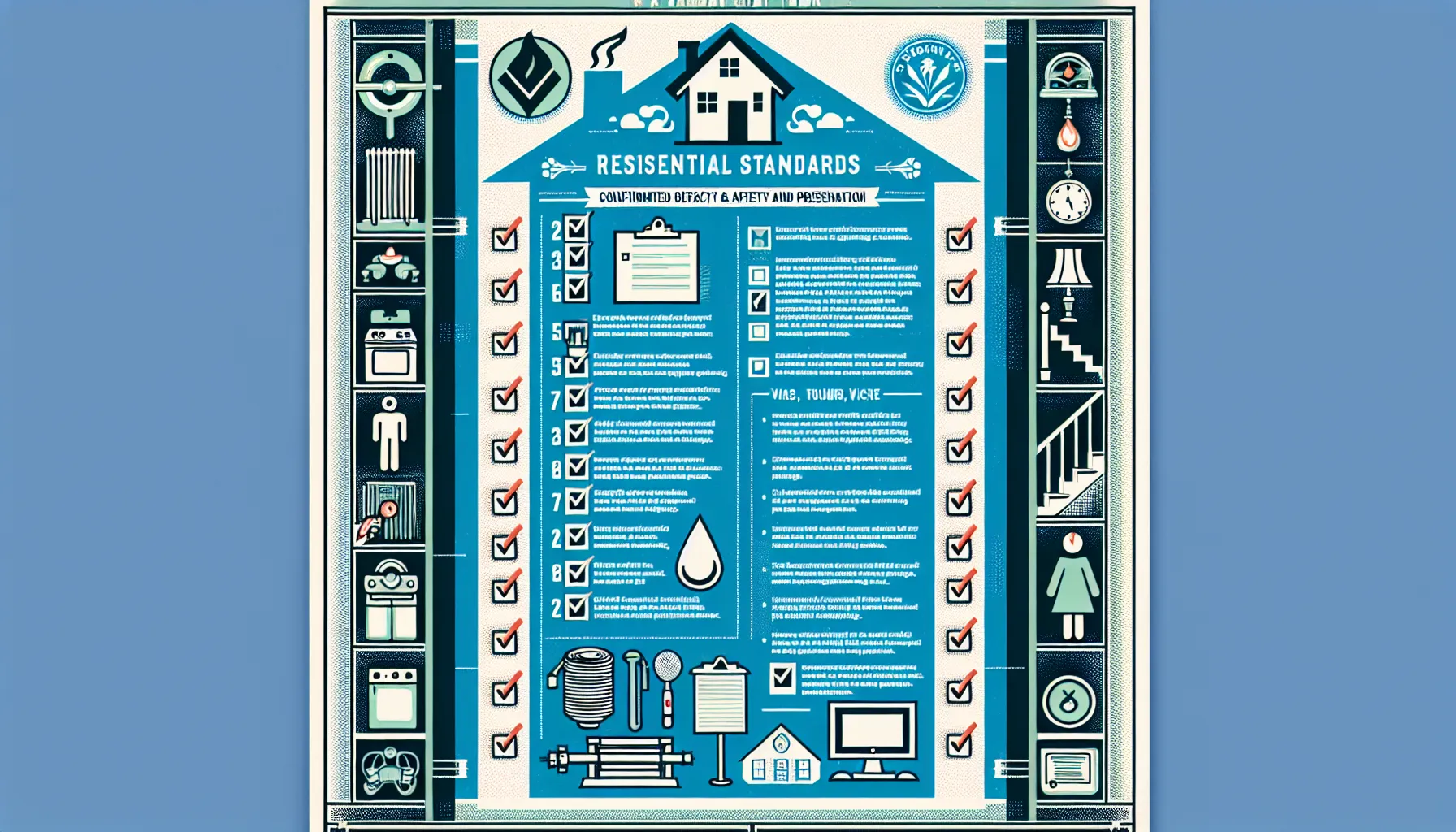 illustration of Danville rent ready property checklist steps