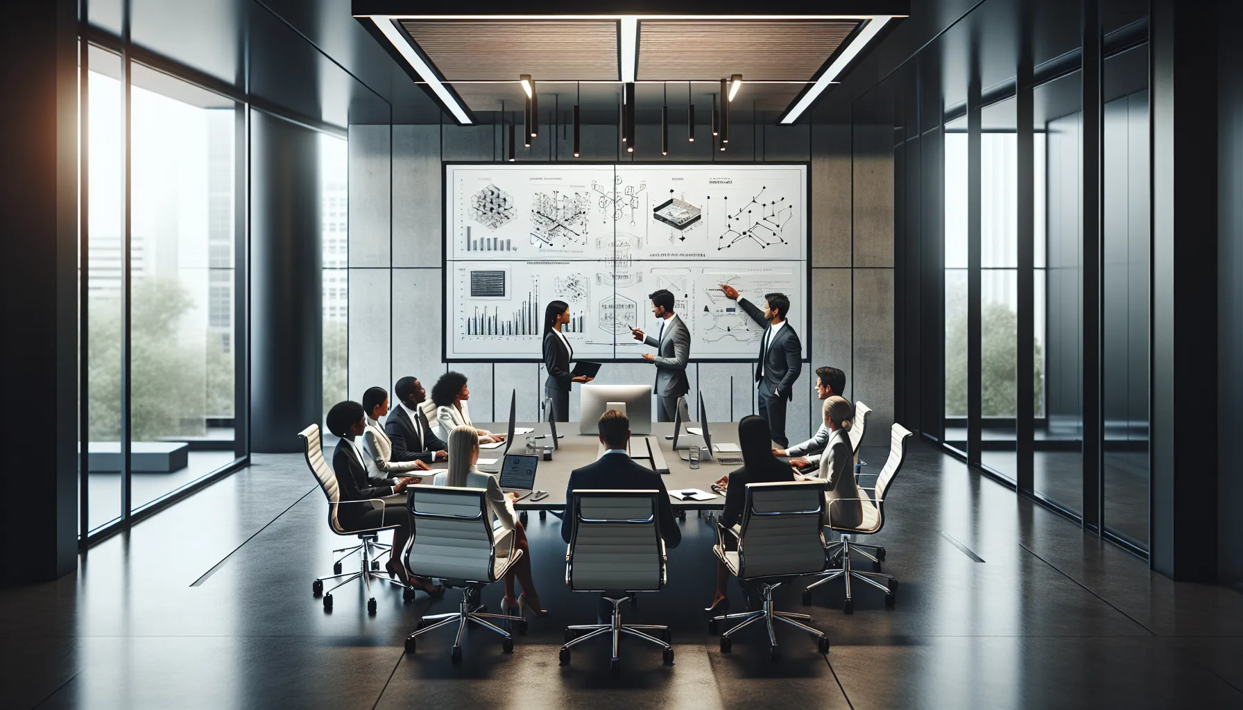 diverse team discussing Wfwf267 integration in a modern conference room.