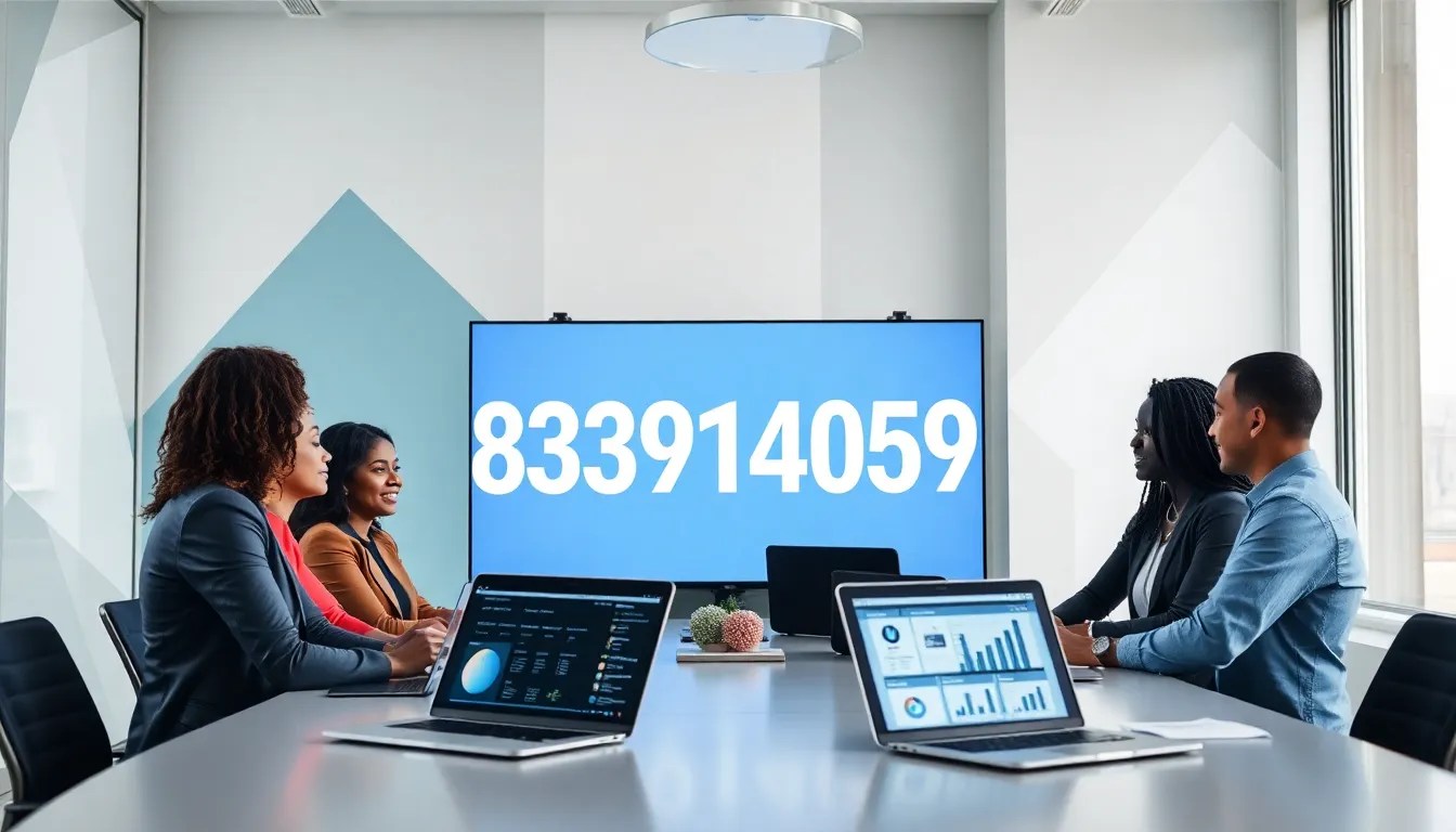 diverse team discussing insights about the number 8339140595.