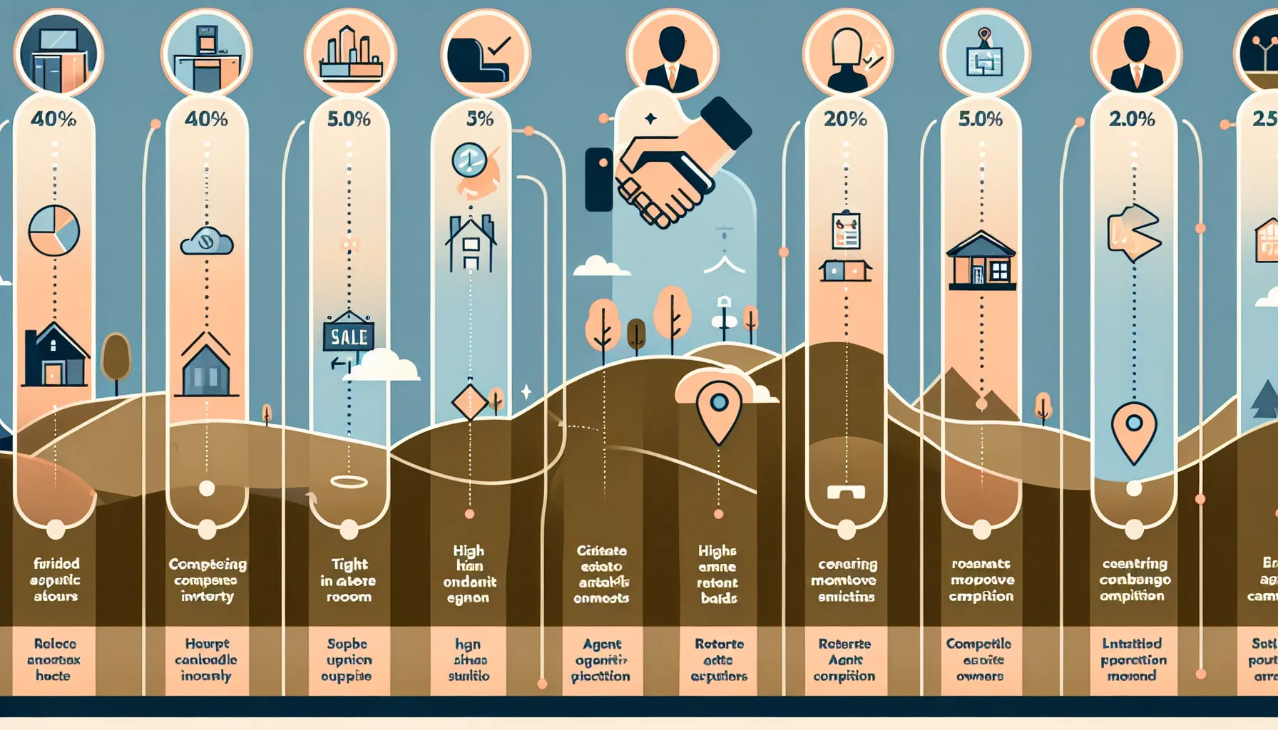 infographic showing top challenges in Orinda real estate lead generation