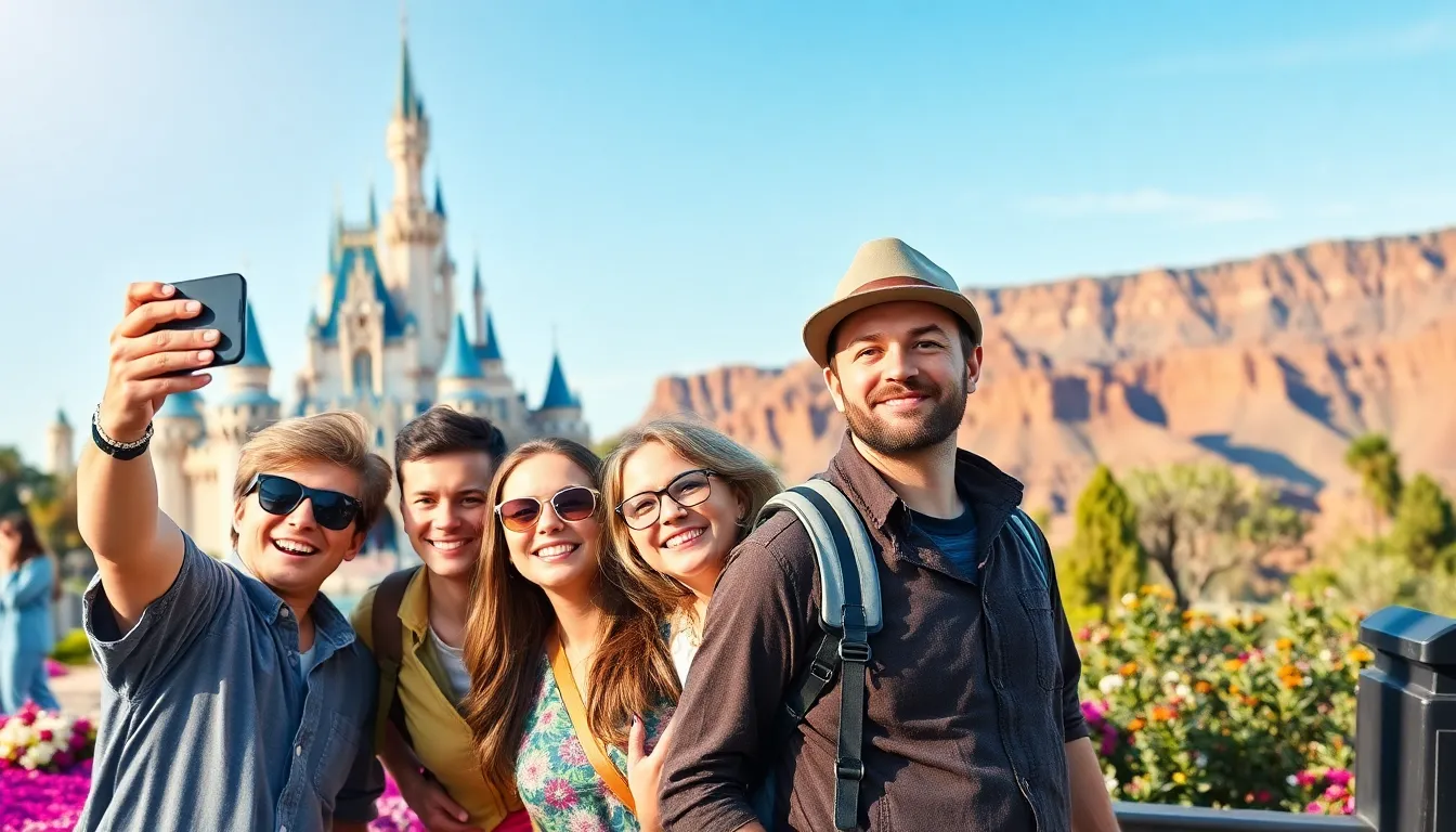 diverse group of travelers enjoying great destinations in the United States.