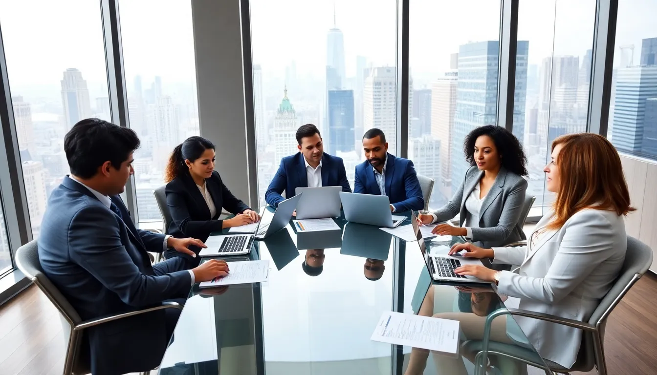 real estate team discussing buying vs renting in NYC.