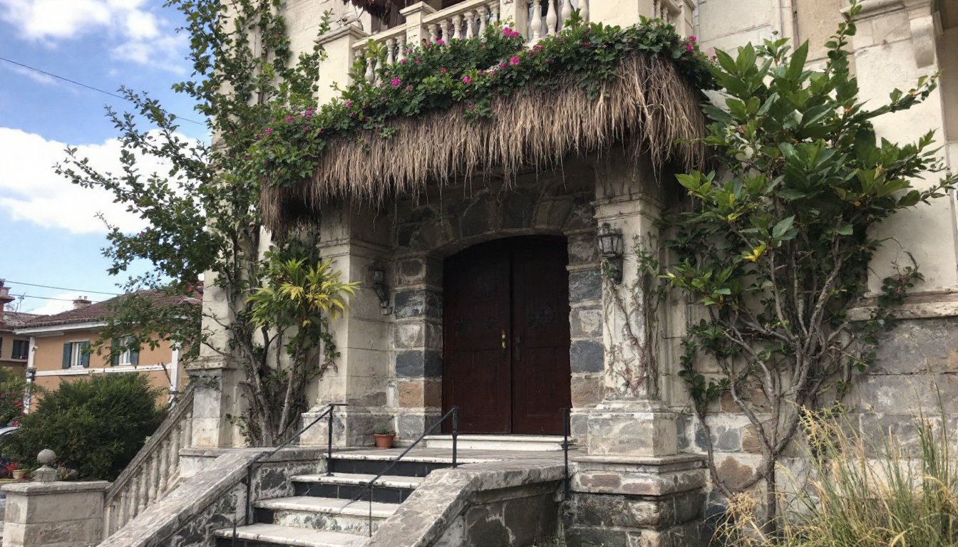 Woman dimming bedroom lights to warm lamp and candles before bedtime.