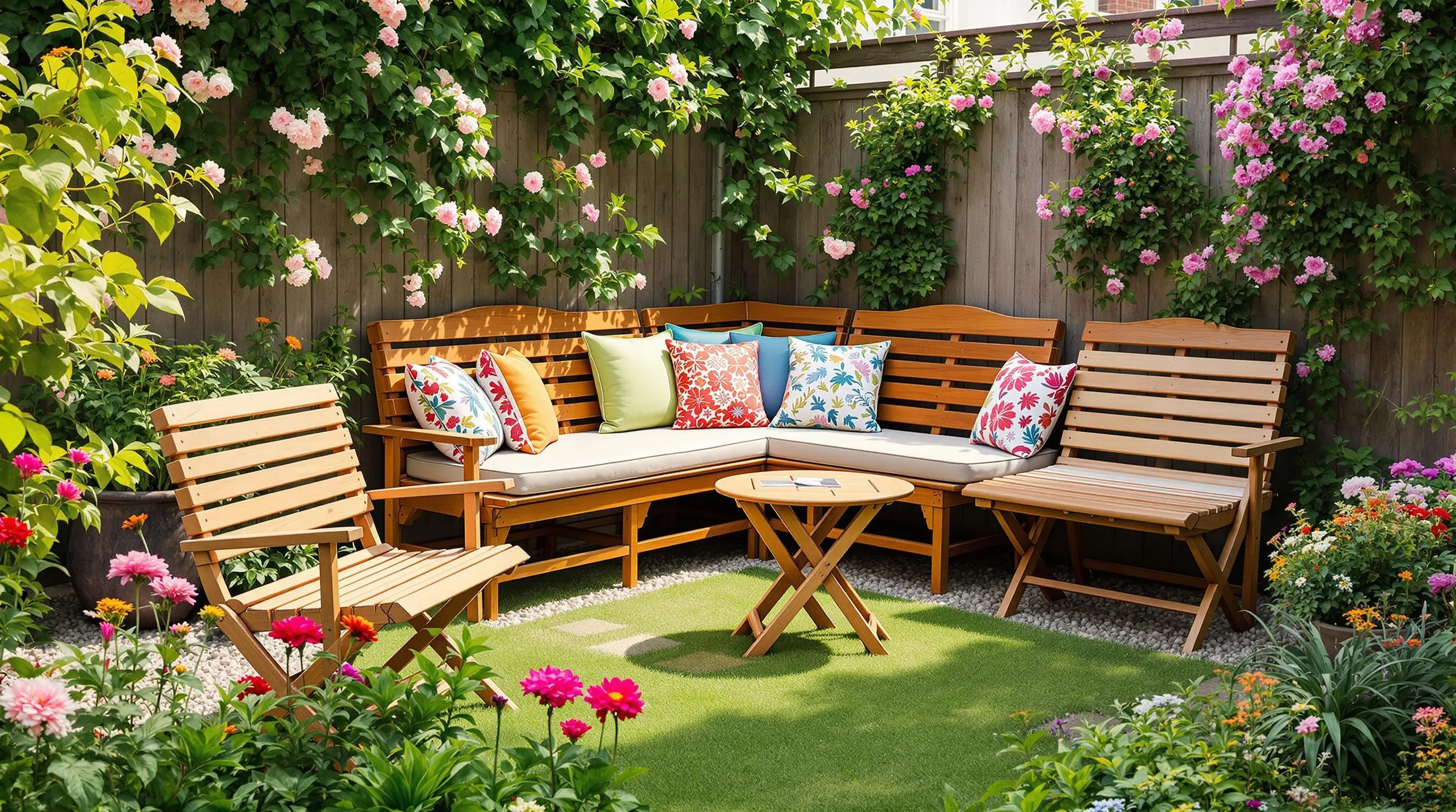 15 Stunning Garden Bench Ideas to Transform Your Outdoor Space 4