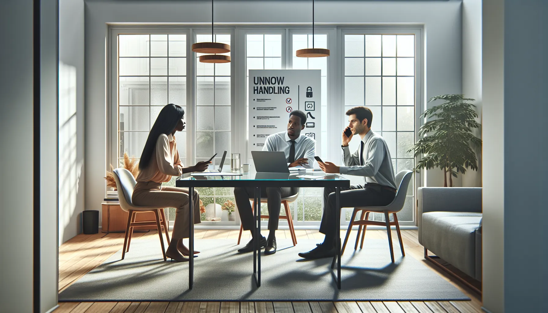 professionals discussing how to handle unknown calls
