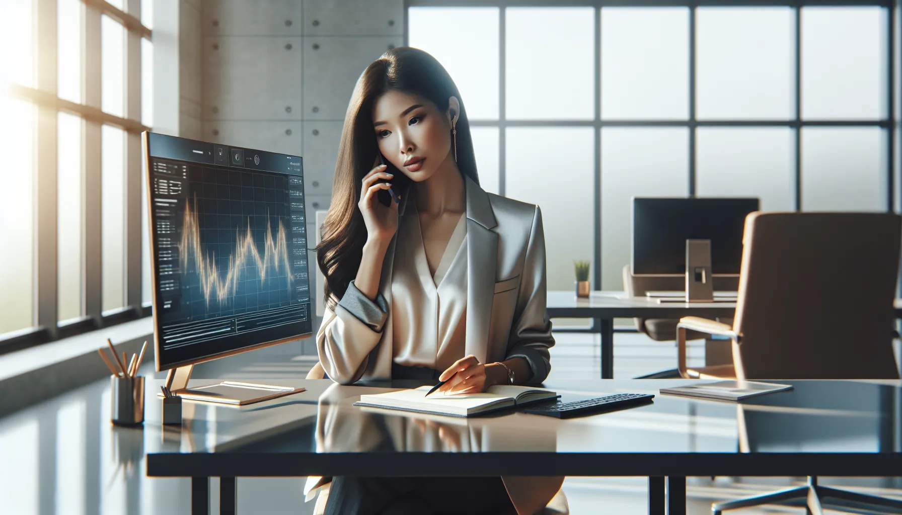 Professional woman on the phone, representing customer service challenges.