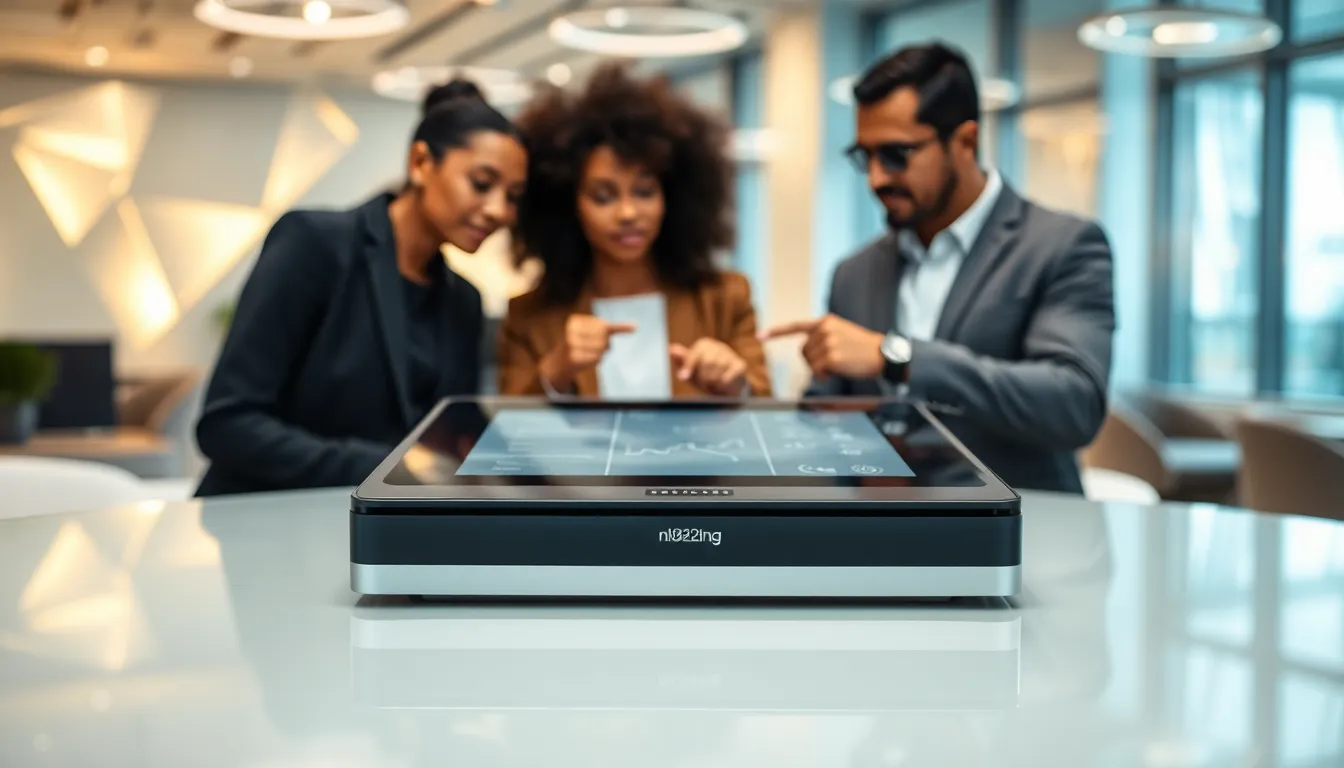 a modern device labeled nl82ingb0008237239 in a professional setting.