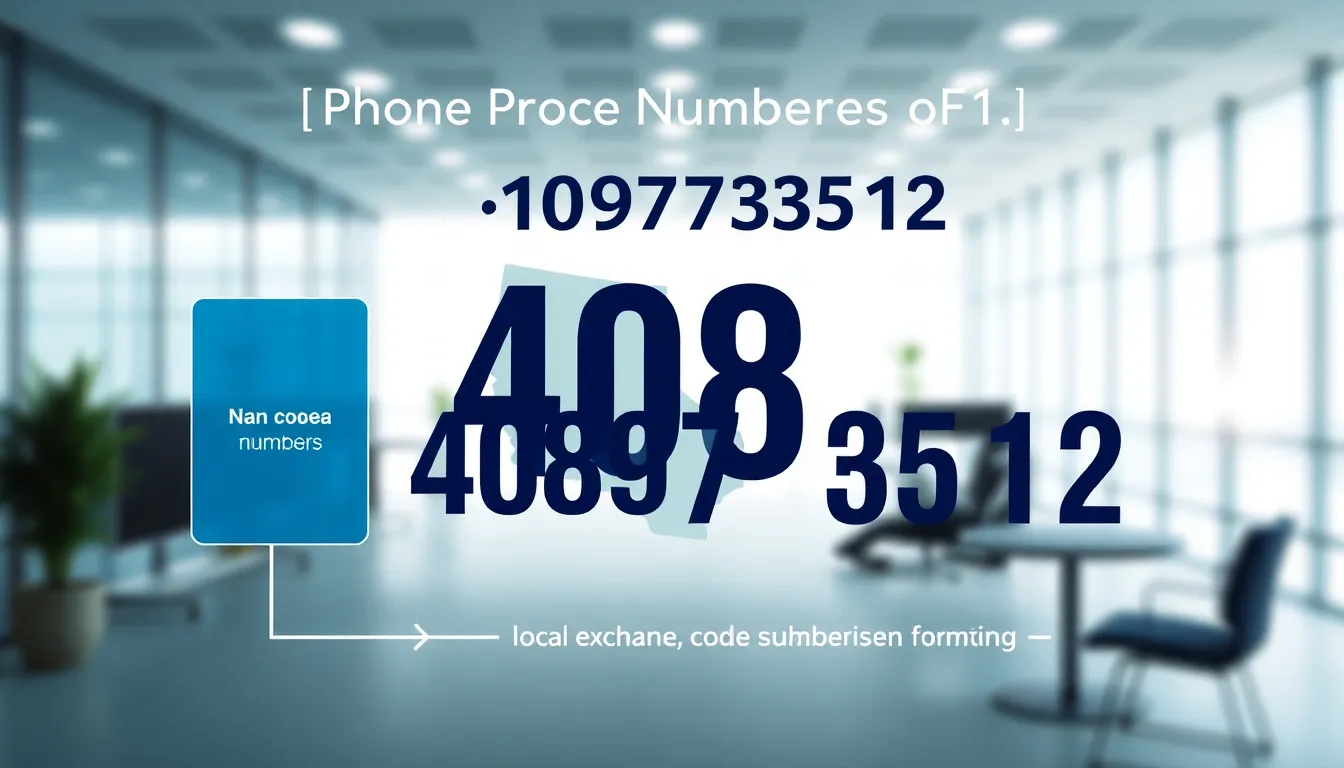 infographic explaining the North American Numbering Plan for phone numbers.