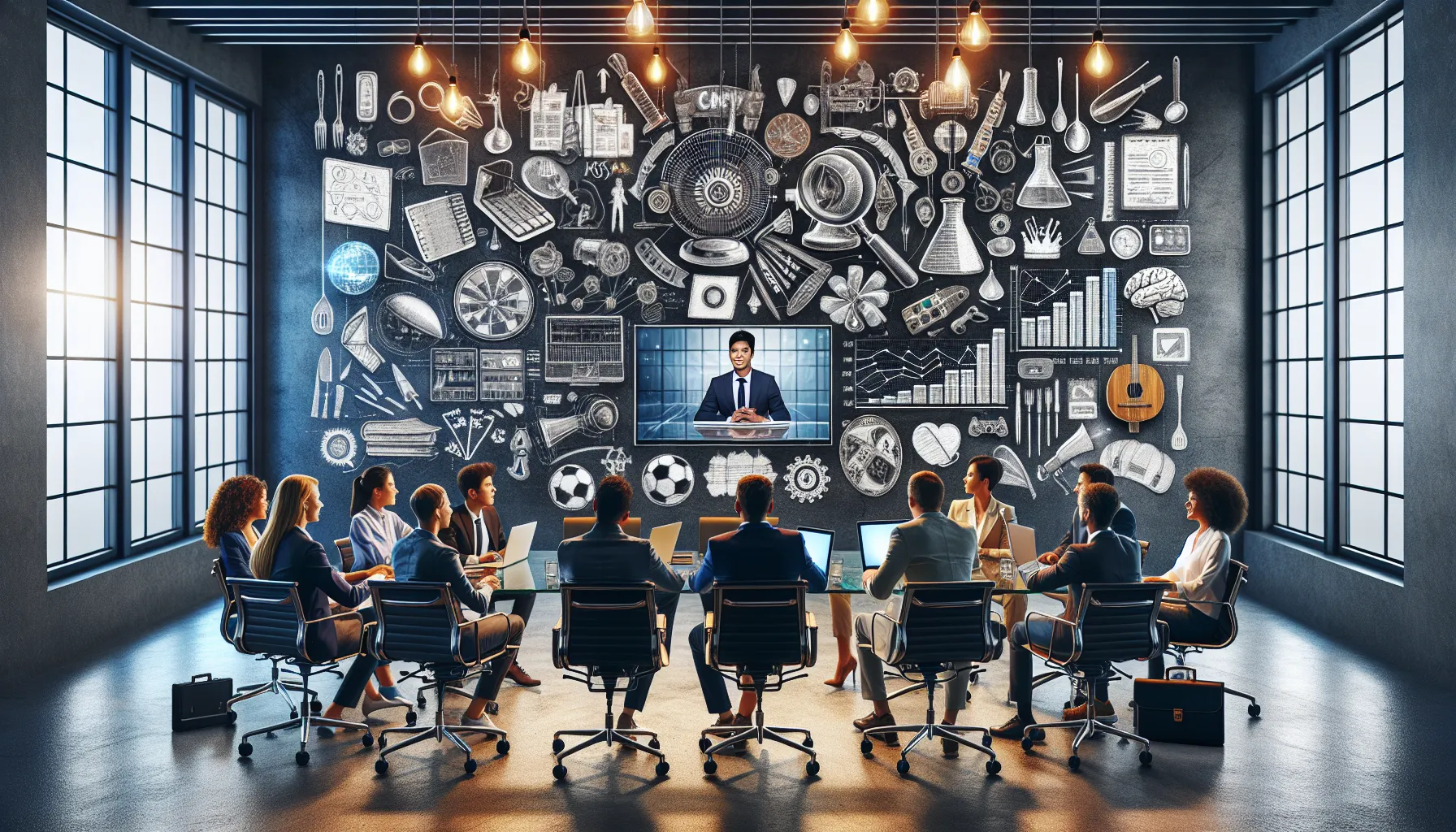 diverse group in a modern office attending a Masterclass session.