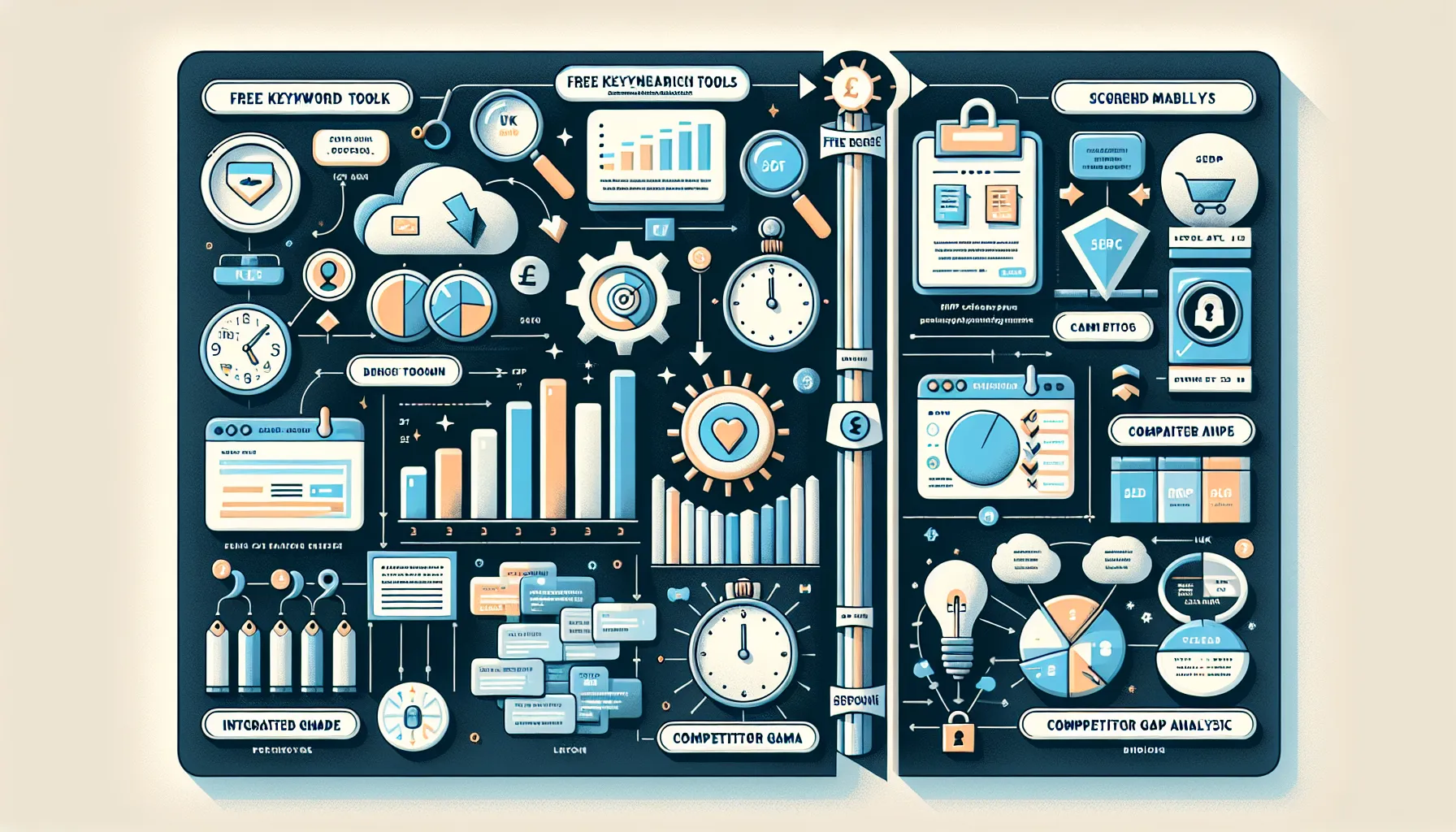Comparison of free SEO keyword tools limits and upgrade benefits in the UK.