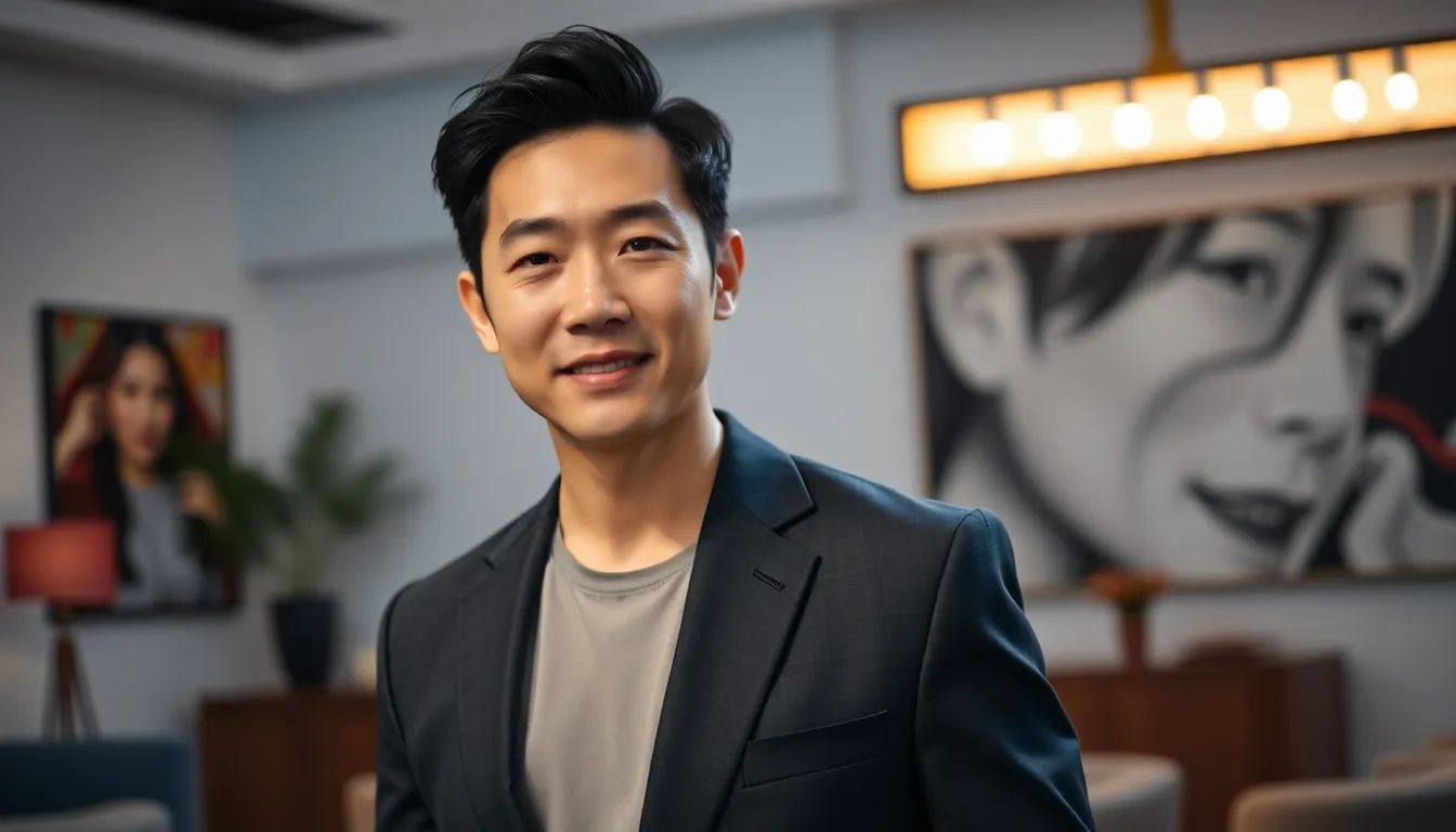 portrait of Jeon Cheon Soo in a modern studio.