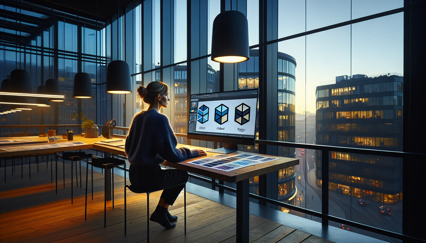 Brand strategist in oslo refining a globally consistent logo for multiple international markets.