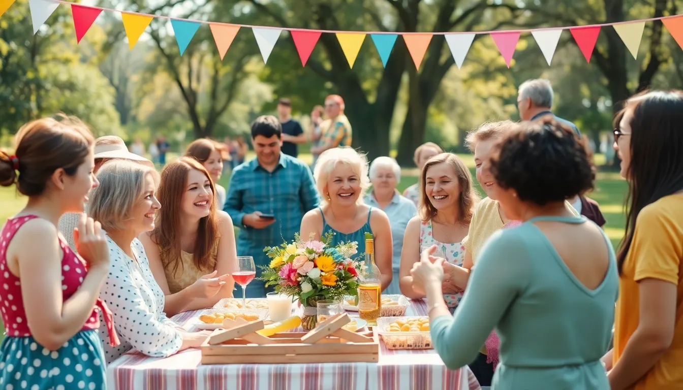 diverse community gathering at a budget-friendly outdoor event.