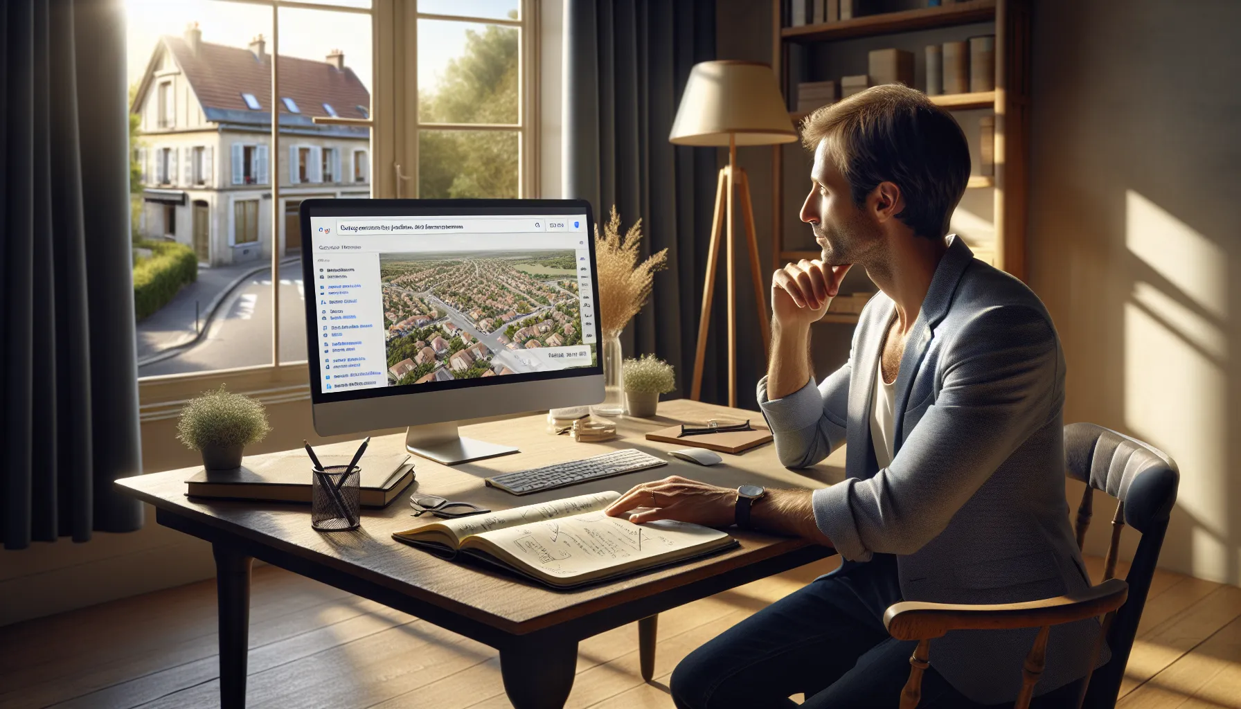 SEO consultant helping a Villiers-sur-Marne business owner optimize Google local search visibility.