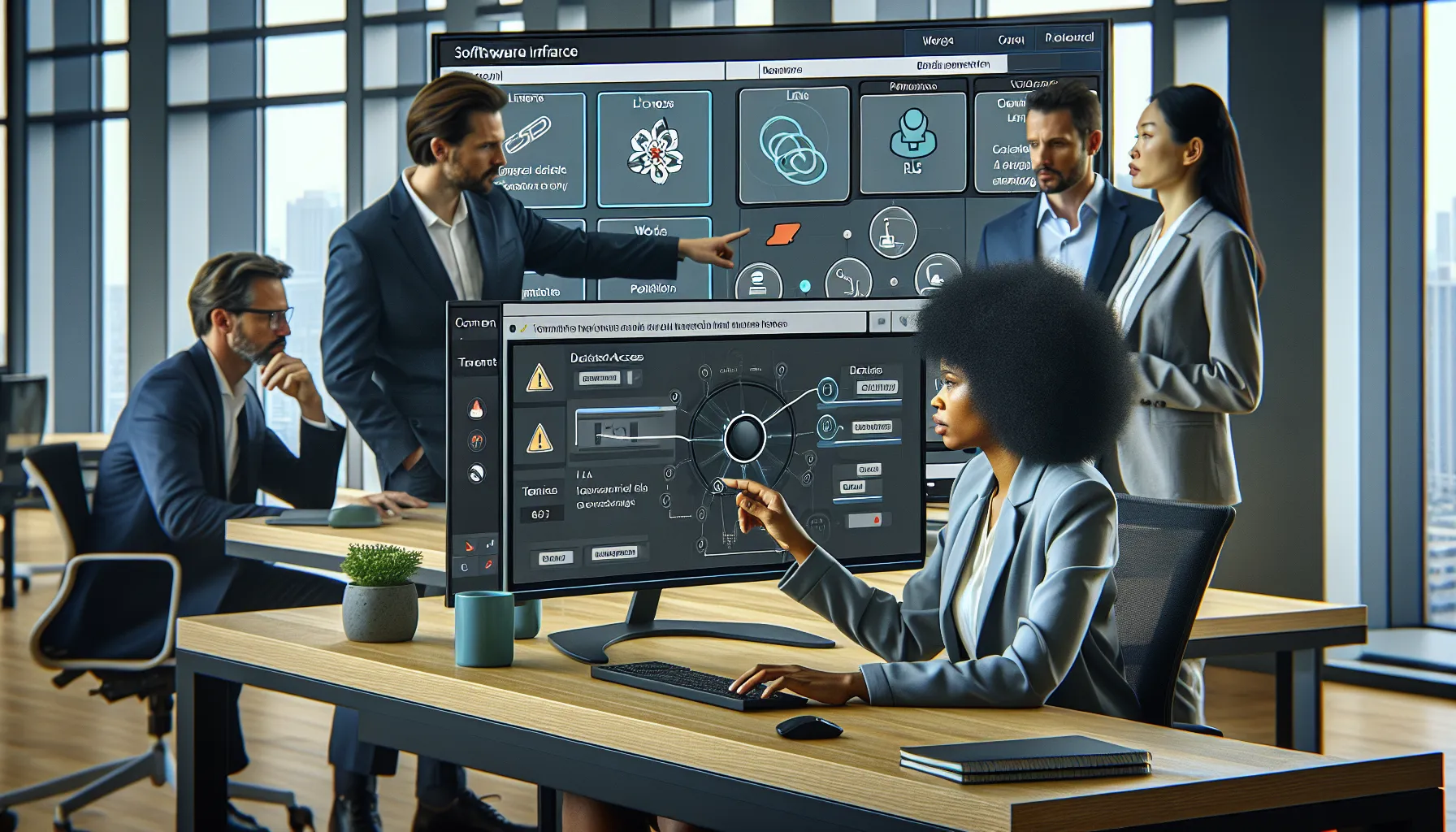 IT team reviews Power BI licenses and permissions to fix Analyze in Excel issues.