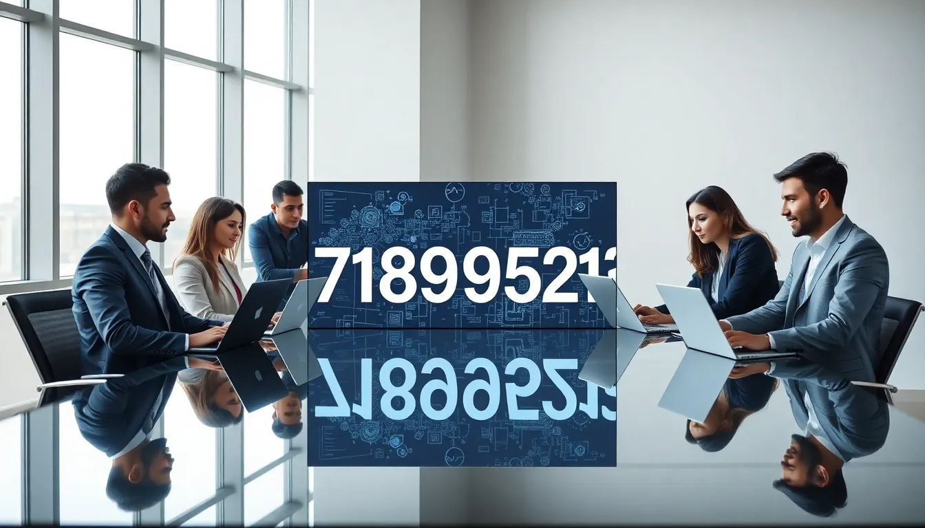 diverse team analyzing data in a modern office setting.