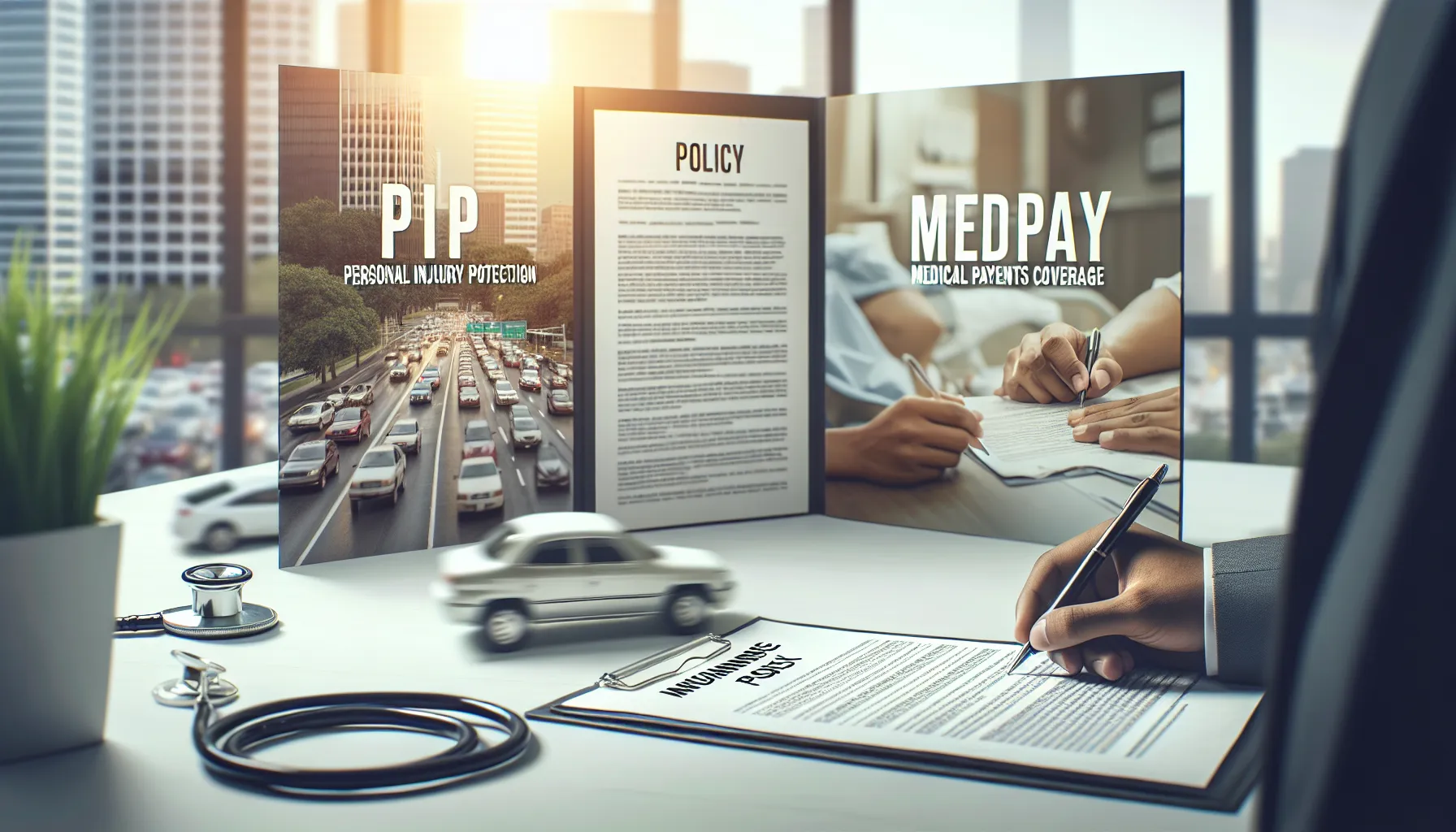 A balanced comparison of PIP and MedPay insurance coverage options.