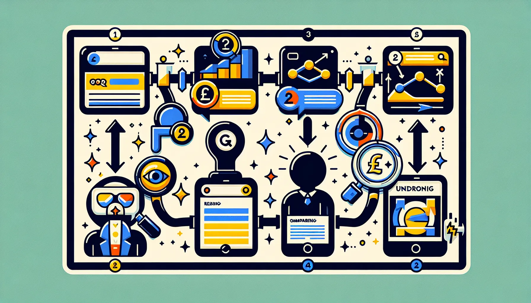 Flowchart showing how website keywords align UK search intent to outcomes.
