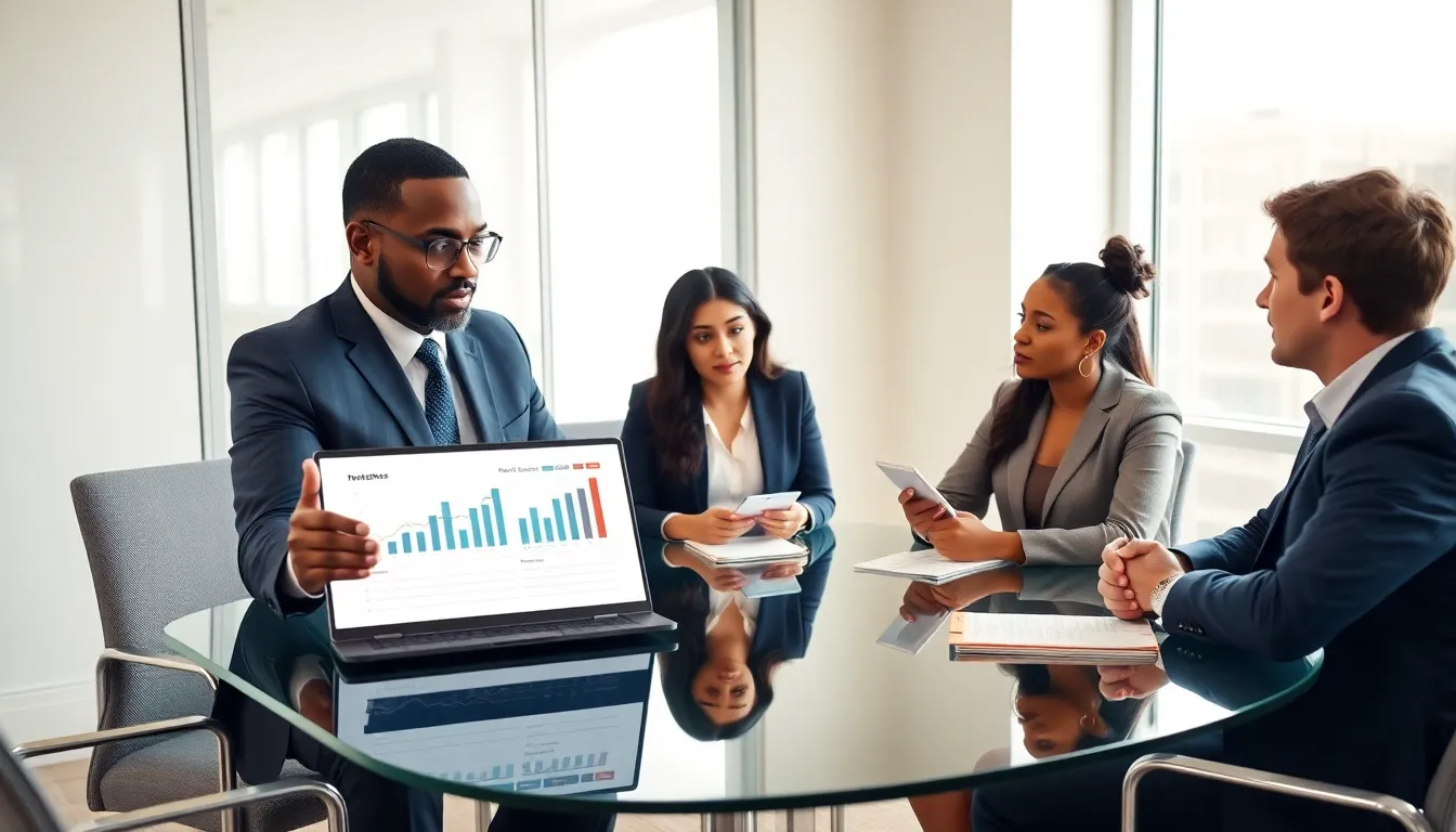 diverse group in a professional coaching session on real estate investing.