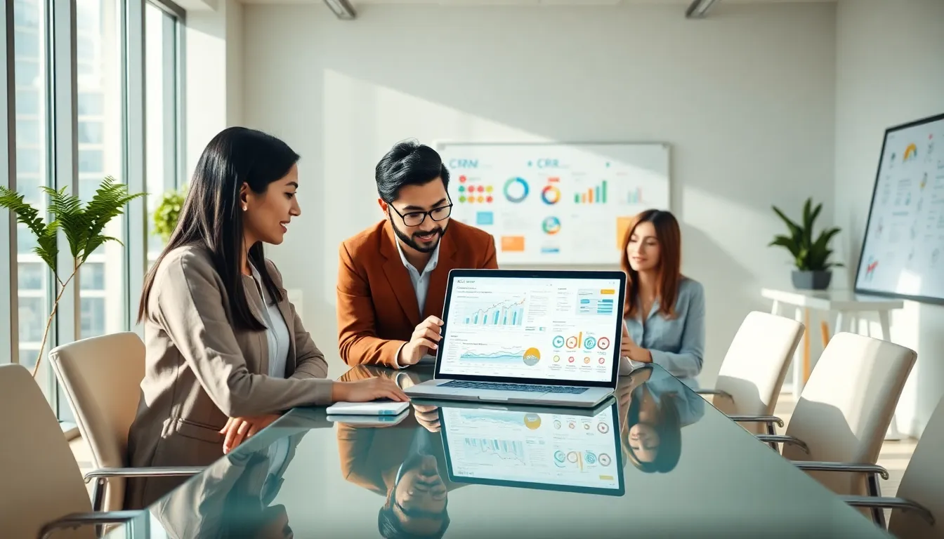 diverse marketing team collaborating in a modern office.