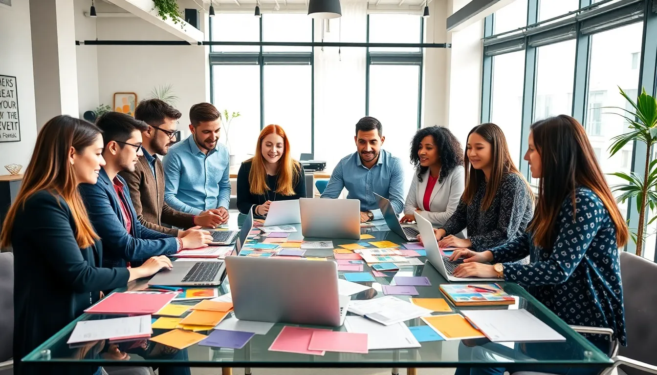 diverse group planning budget-friendly events in a bright office.