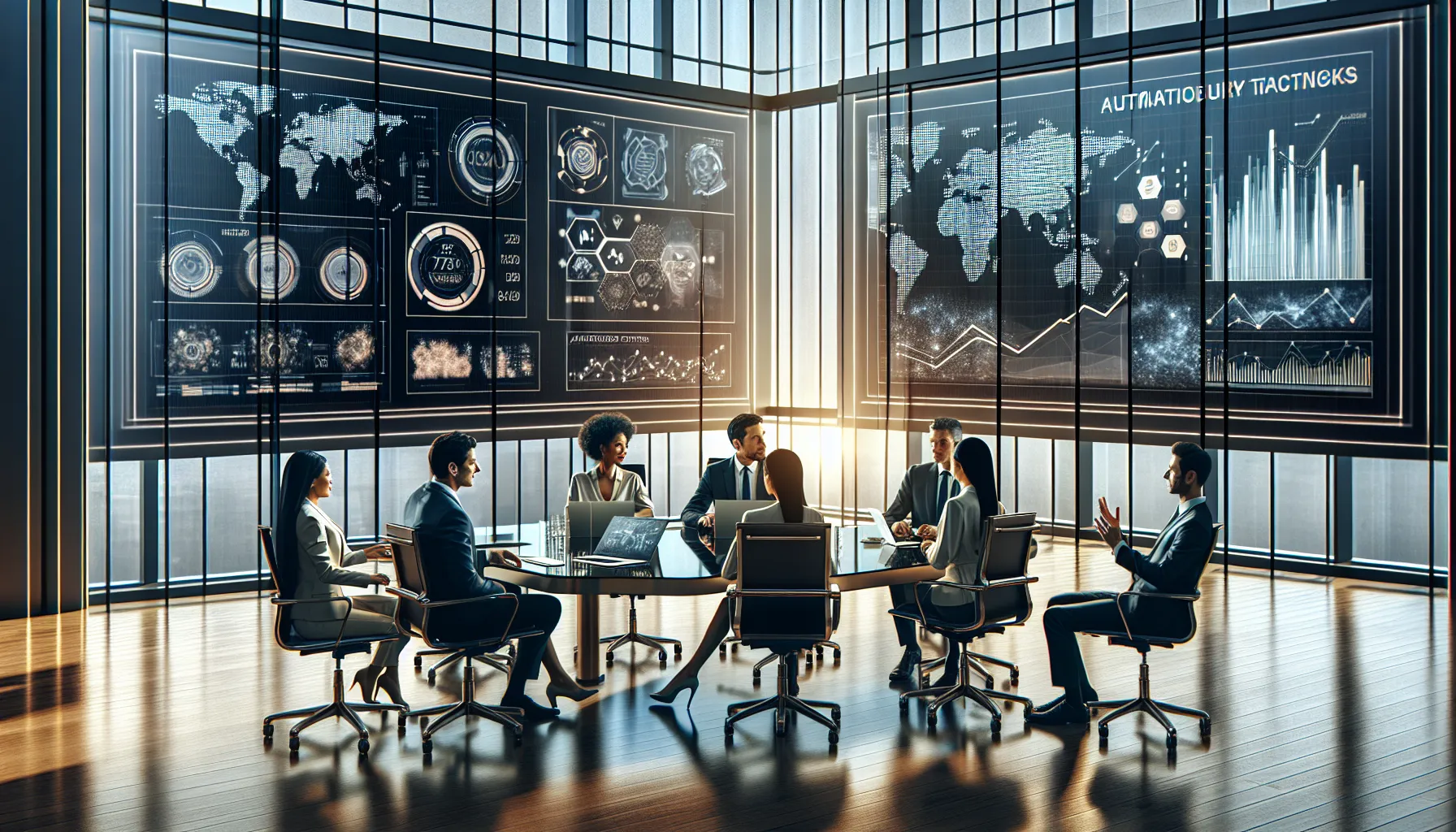 diverse team collaborating on tech solutions in a modern office.