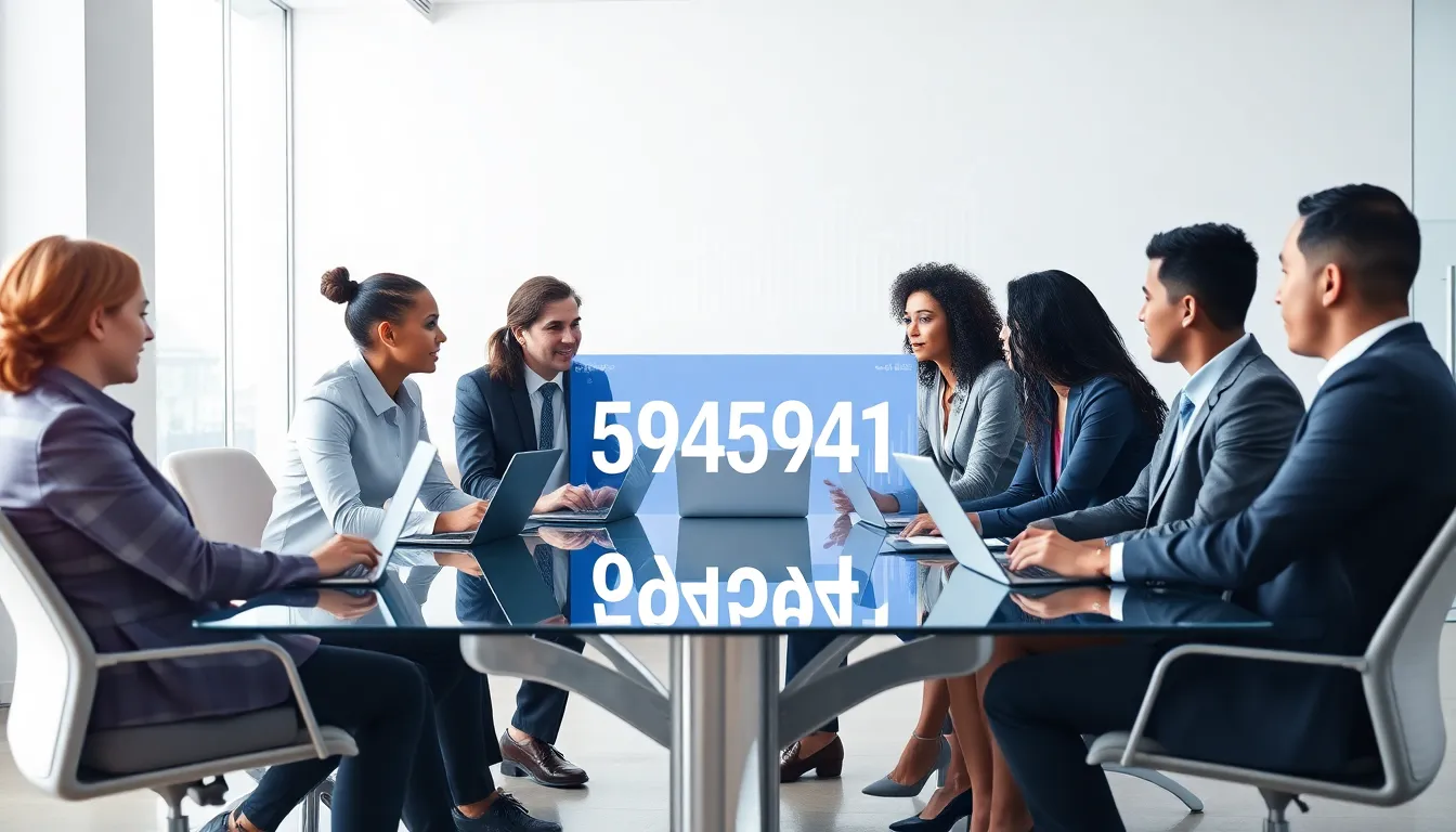 diverse professionals discussing analytics in a modern office.