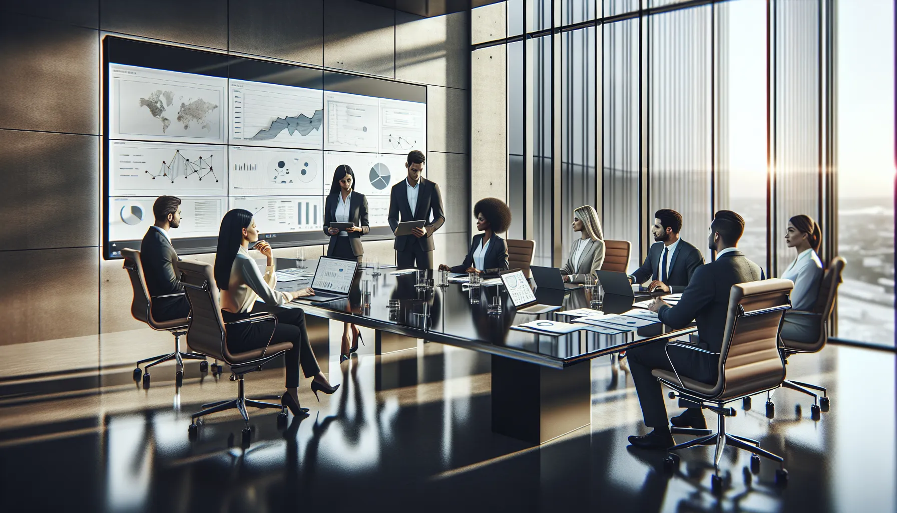 diverse team collaborating in a modern office using Endbugflow software.