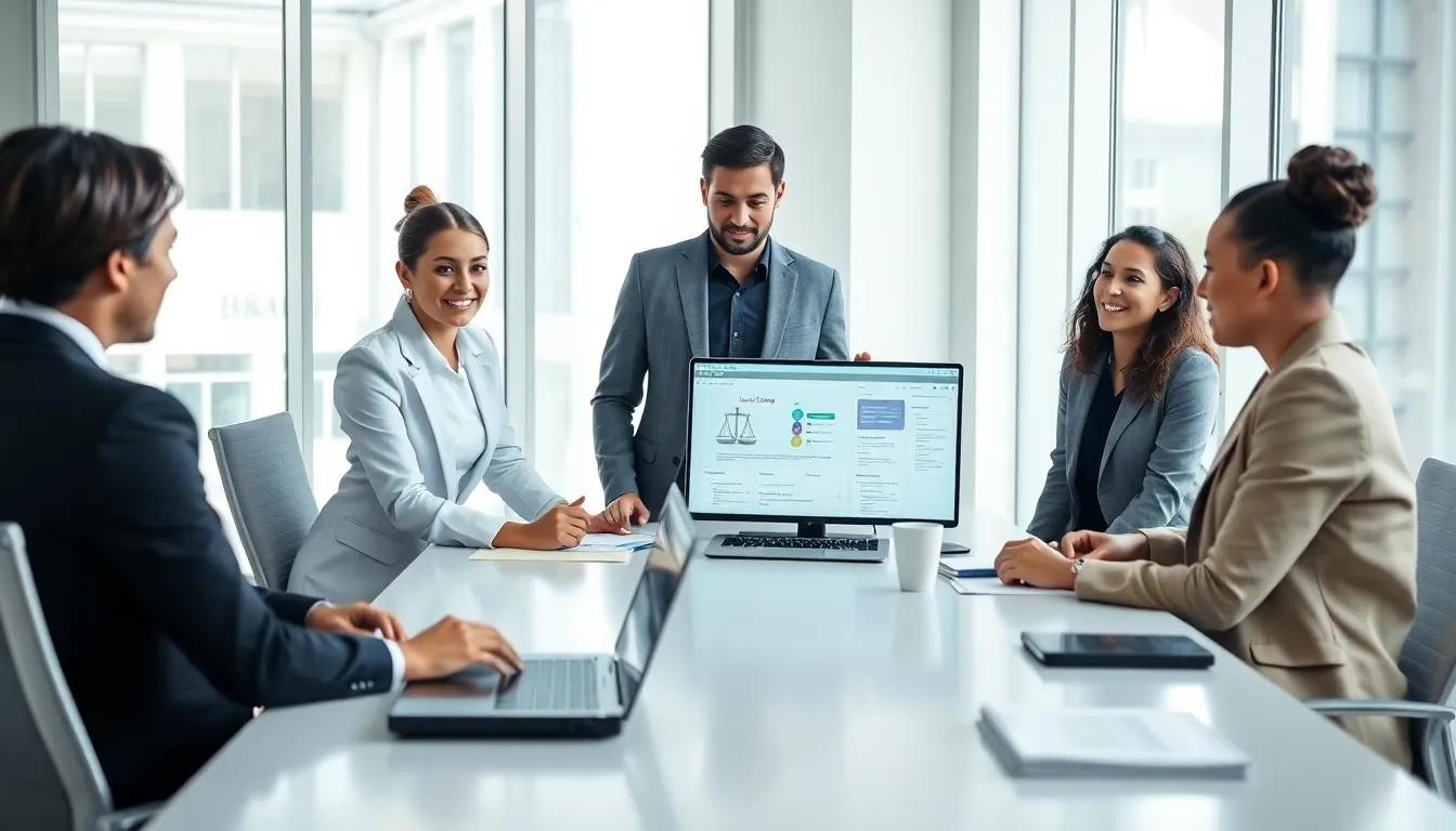 diverse legal professionals collaborating on LegalTech solutions.