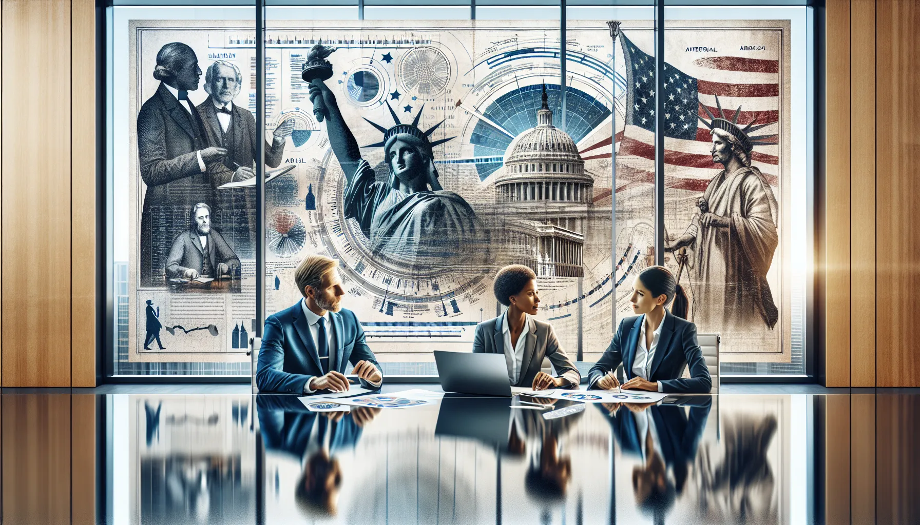 diverse professionals discussing the concept of whroanql in a modern setting.