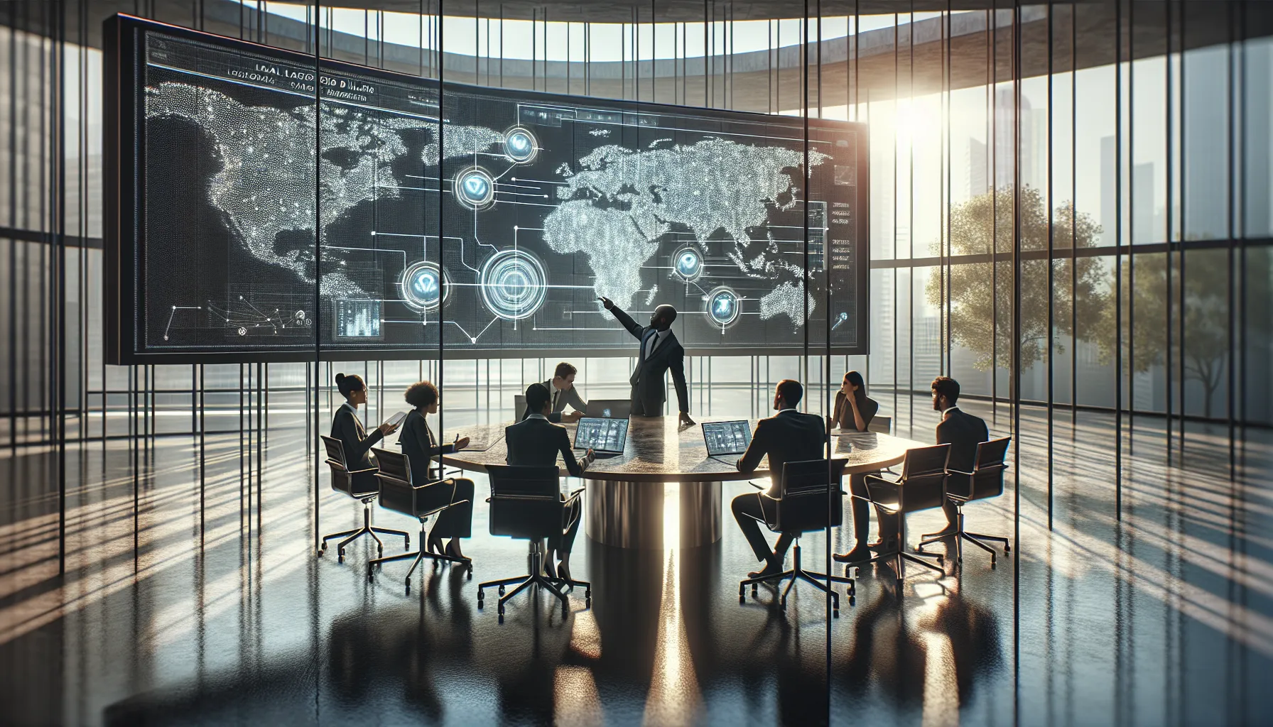 professionals discussing phone number privacy in a modern office.