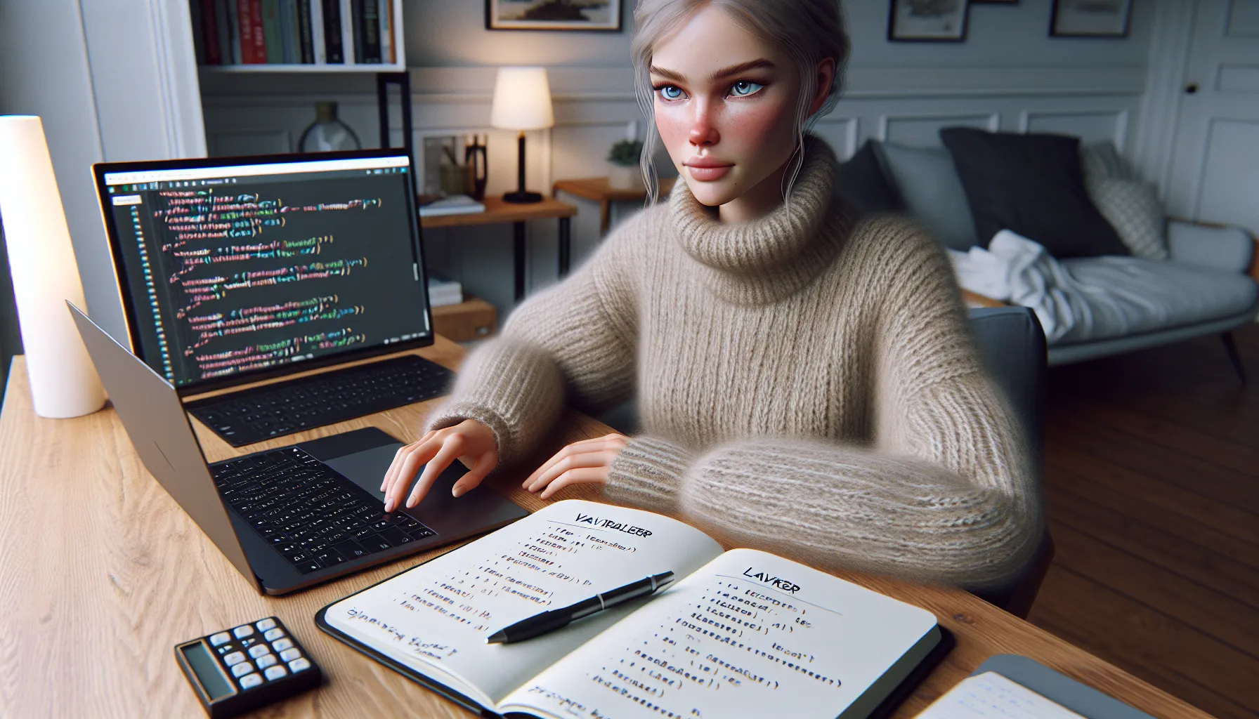 Norwegian beginner practicing coding daily with interactive lessons and structured notes.