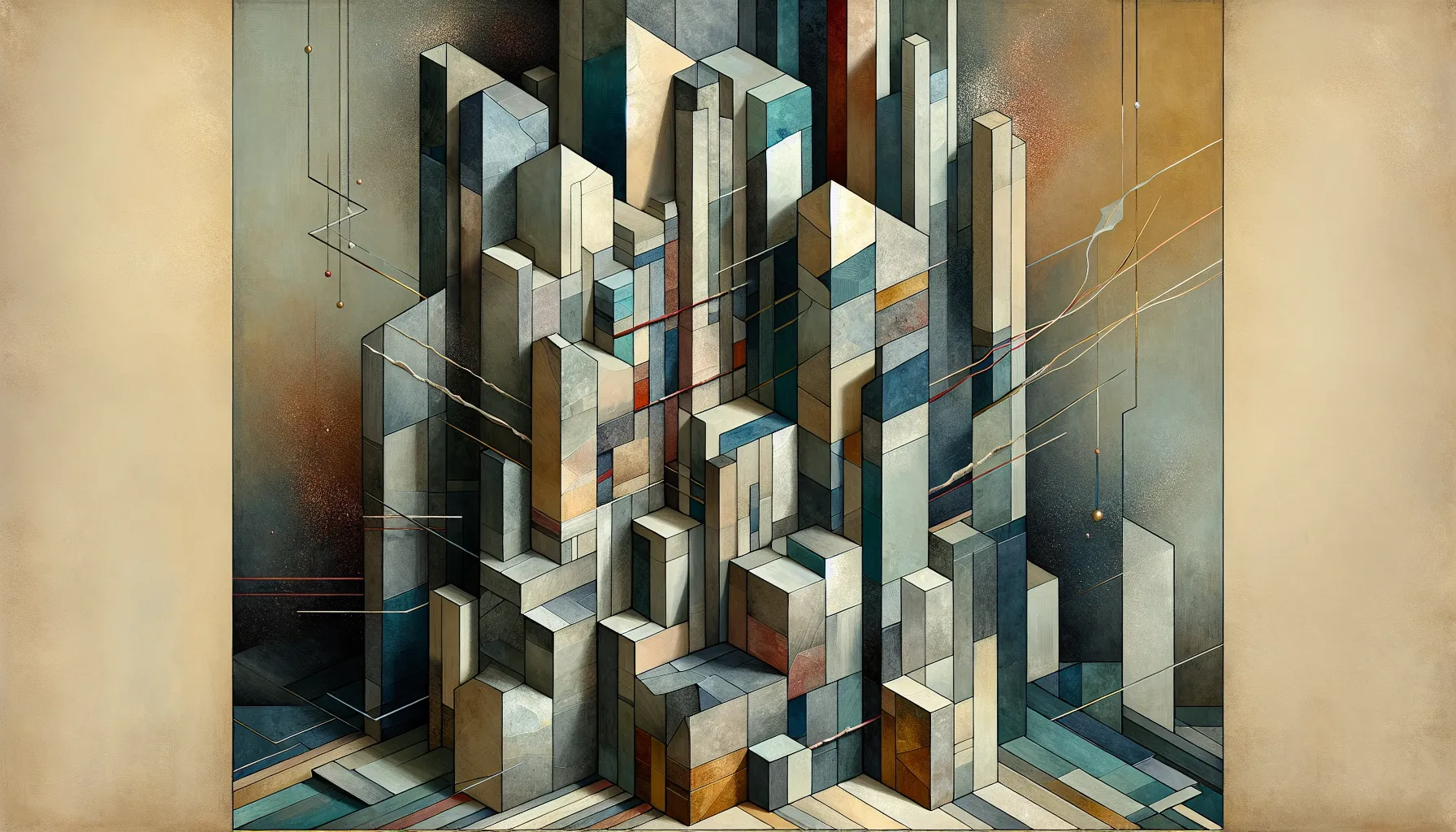 Layered abstract shapes conveying legal and financial tension around early contract exit. - Consequences of Ending a Physician Assistant Contract Early