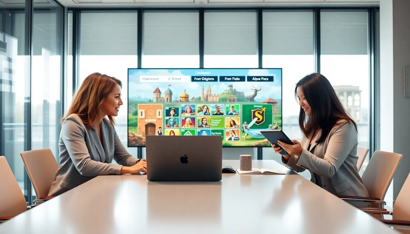 diverse team discussing strategies in a modern office setting.