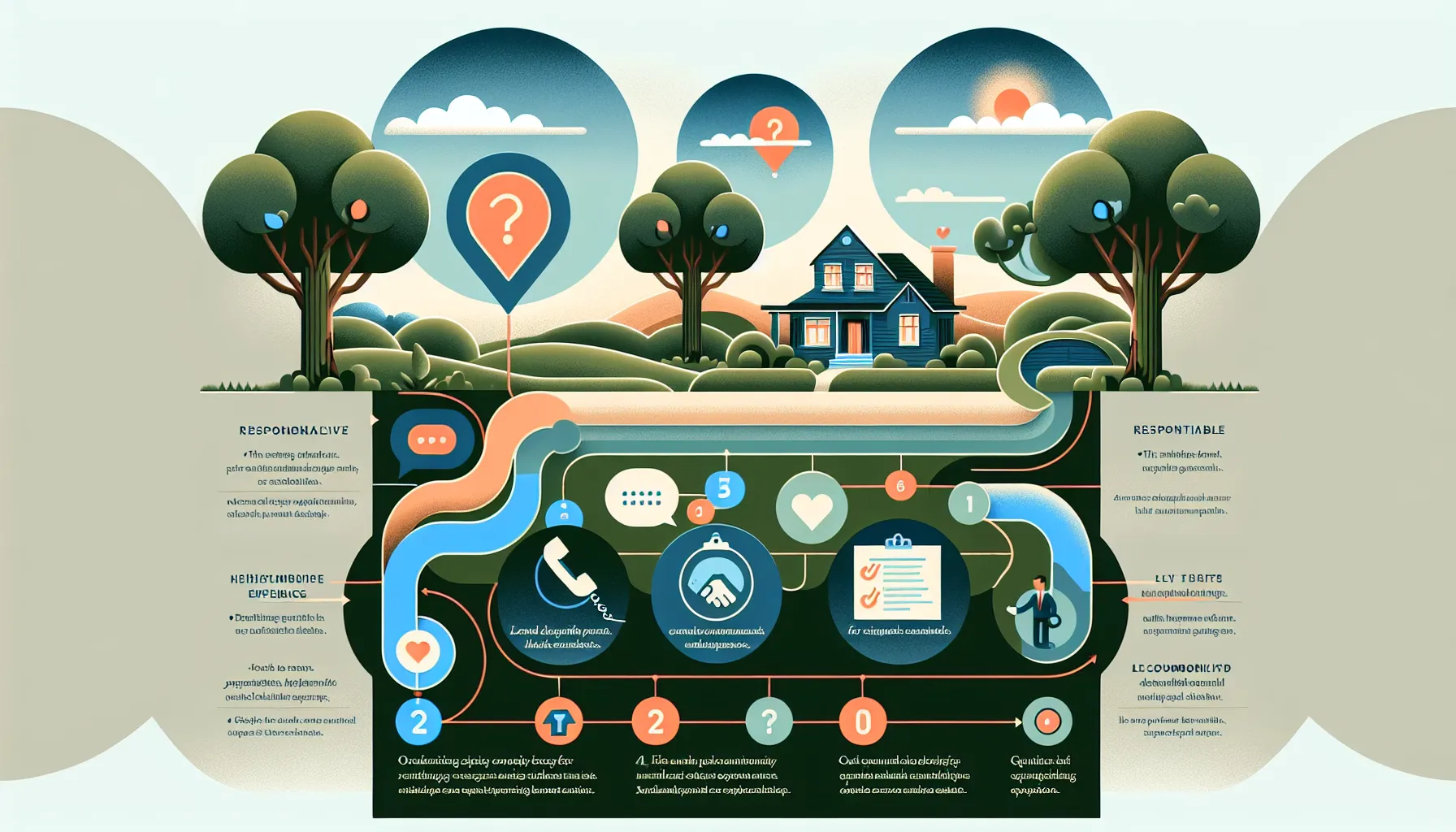 infographic showing how to choose a real estate agent in Orinda