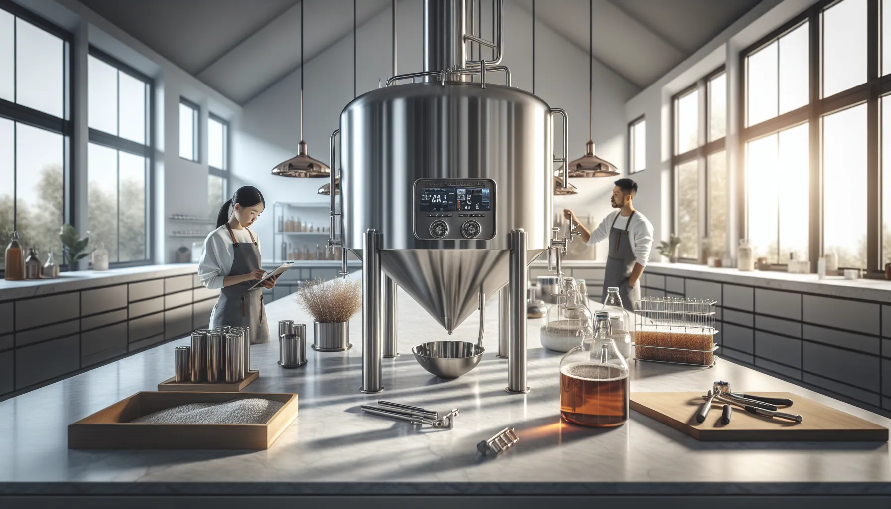 modern brewing setup with bryggstrut and diverse brewers.