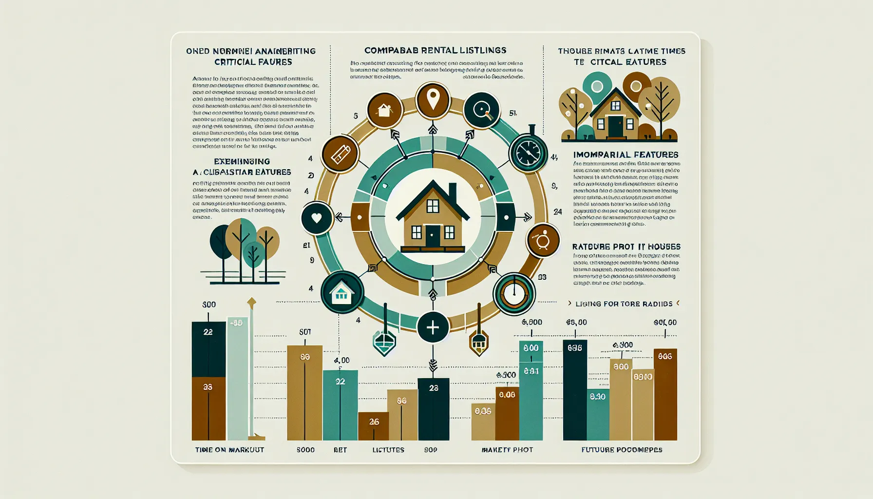 diagram showing steps to analyze comparable rental listings in Orinda