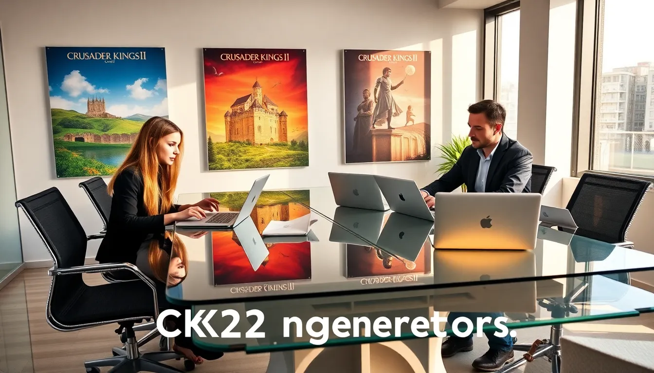diverse team collaborating in a modern office for gaming innovation.