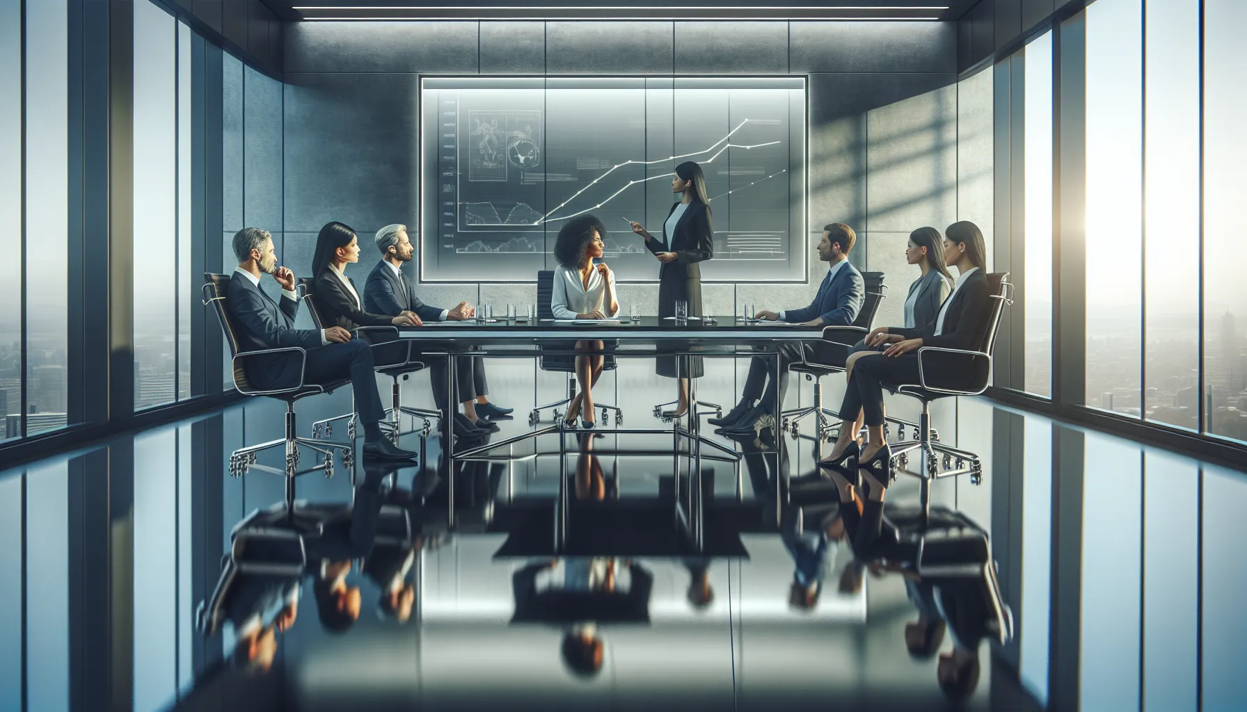 diverse professionals discussing Fvjwhv in a modern conference room.