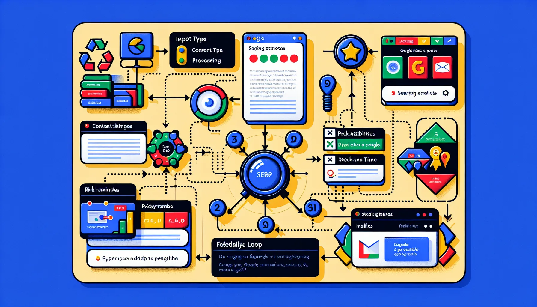 Process diagram showing how Google rich snippets form and boost clicks in the UK.