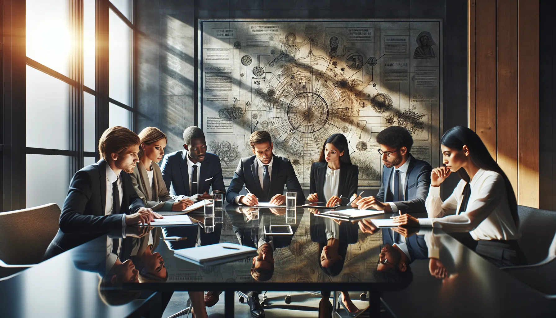 scholars discussing the evolution of hfnfnfqg in a modern academic setting.